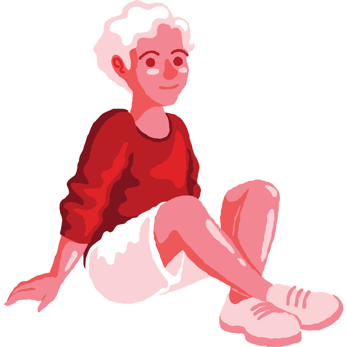 下载 Cherry 风格的 Boy sitting 插画，支持 PNG、SVG 格式