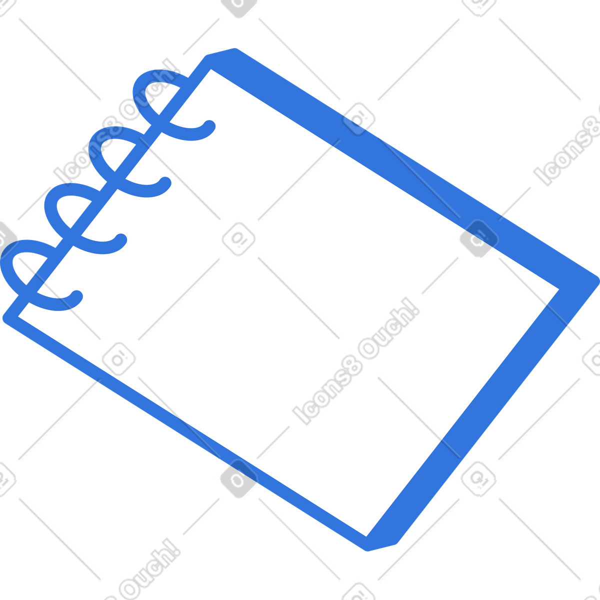 Notepad illustration in PNG, SVG