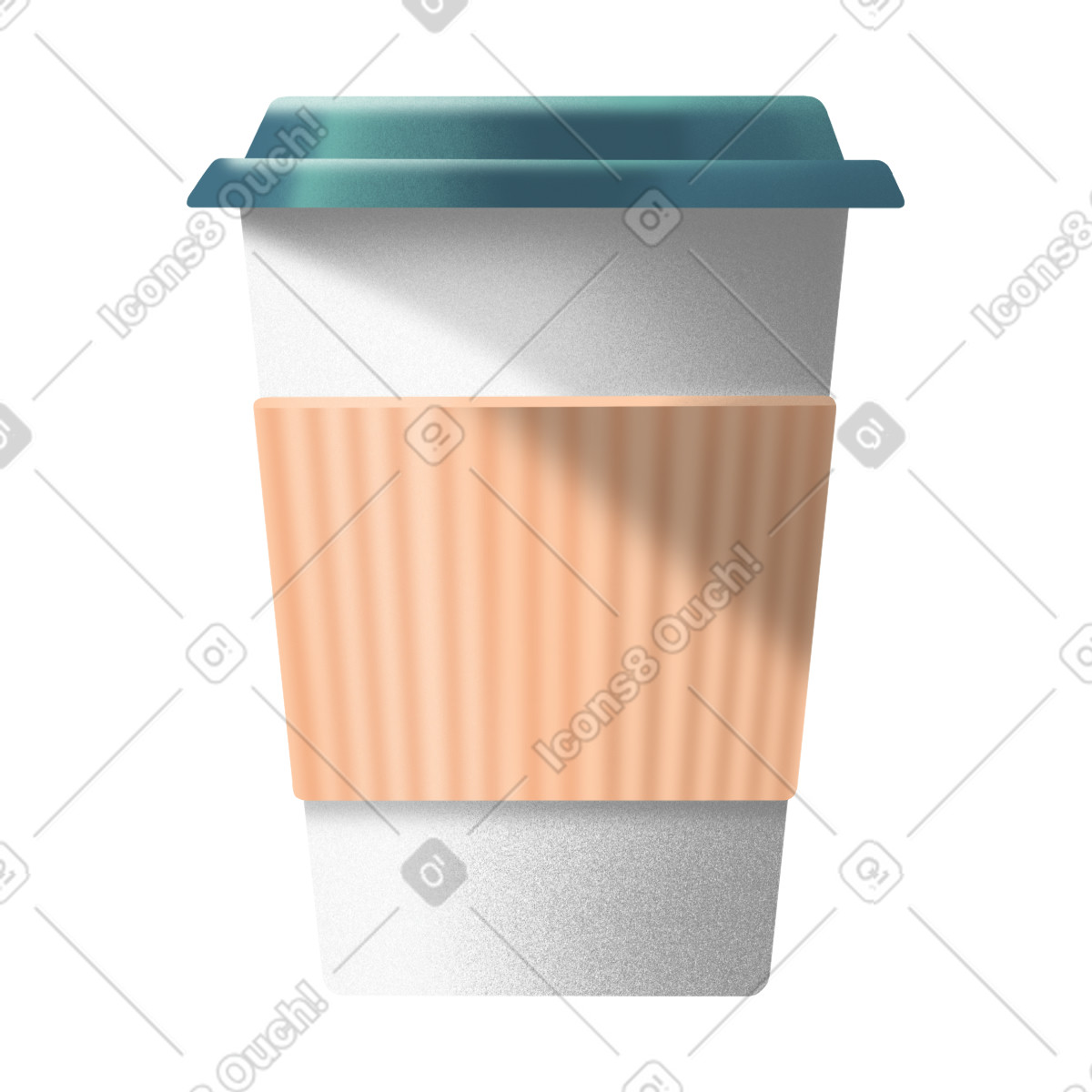 Paper cup illustration in Joy style download in PNG, SVG