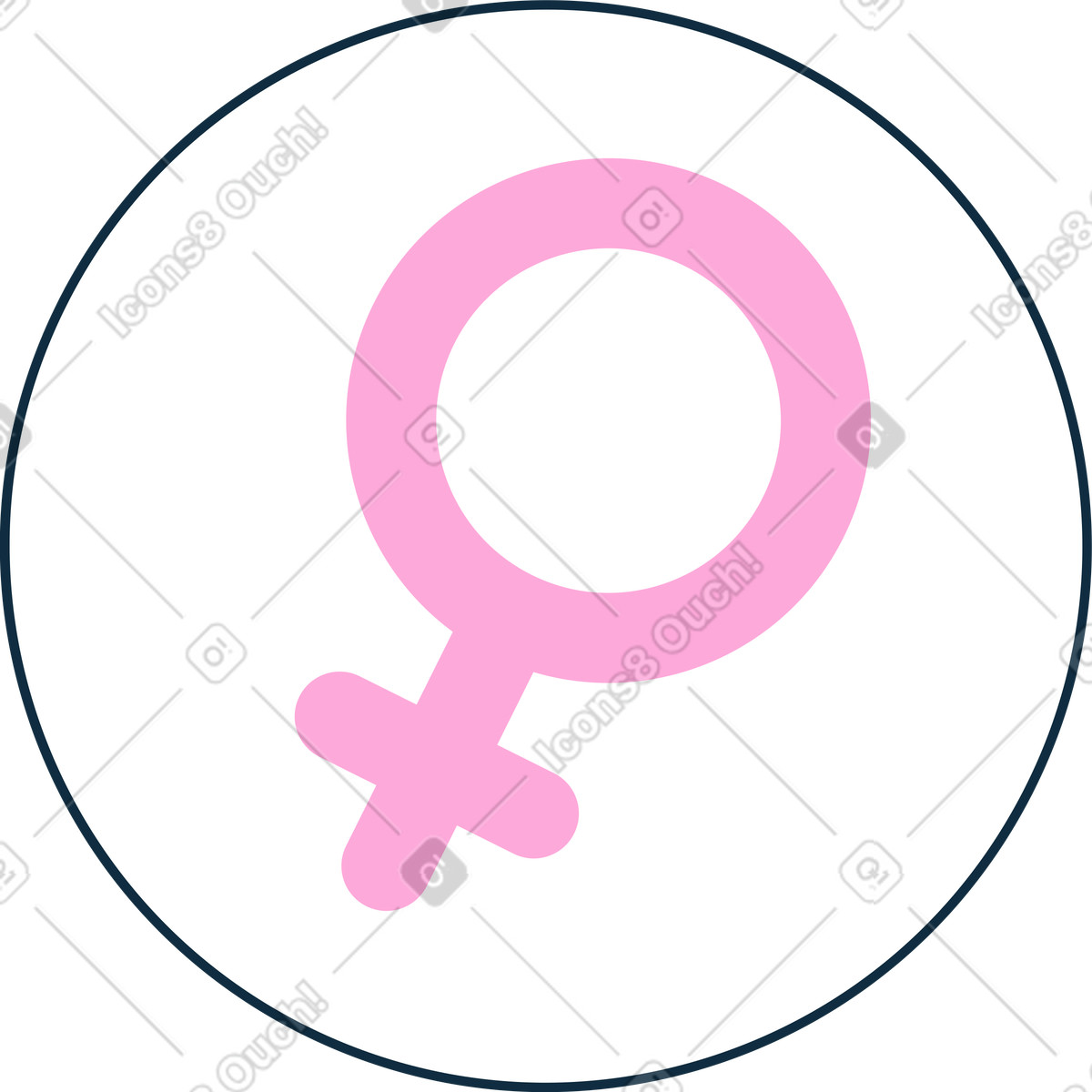 下载 Bubble gum 风格的 女性象征 插画，支持 PNG、SVG 格式