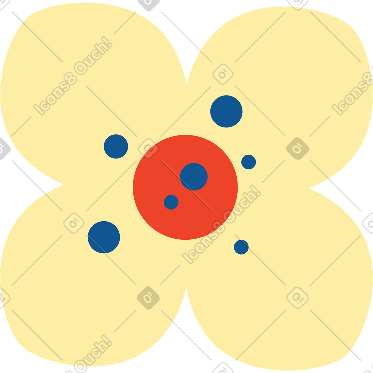 Polar スタイルの 花 のイラストをPNG、SVG形式でダウンロード
