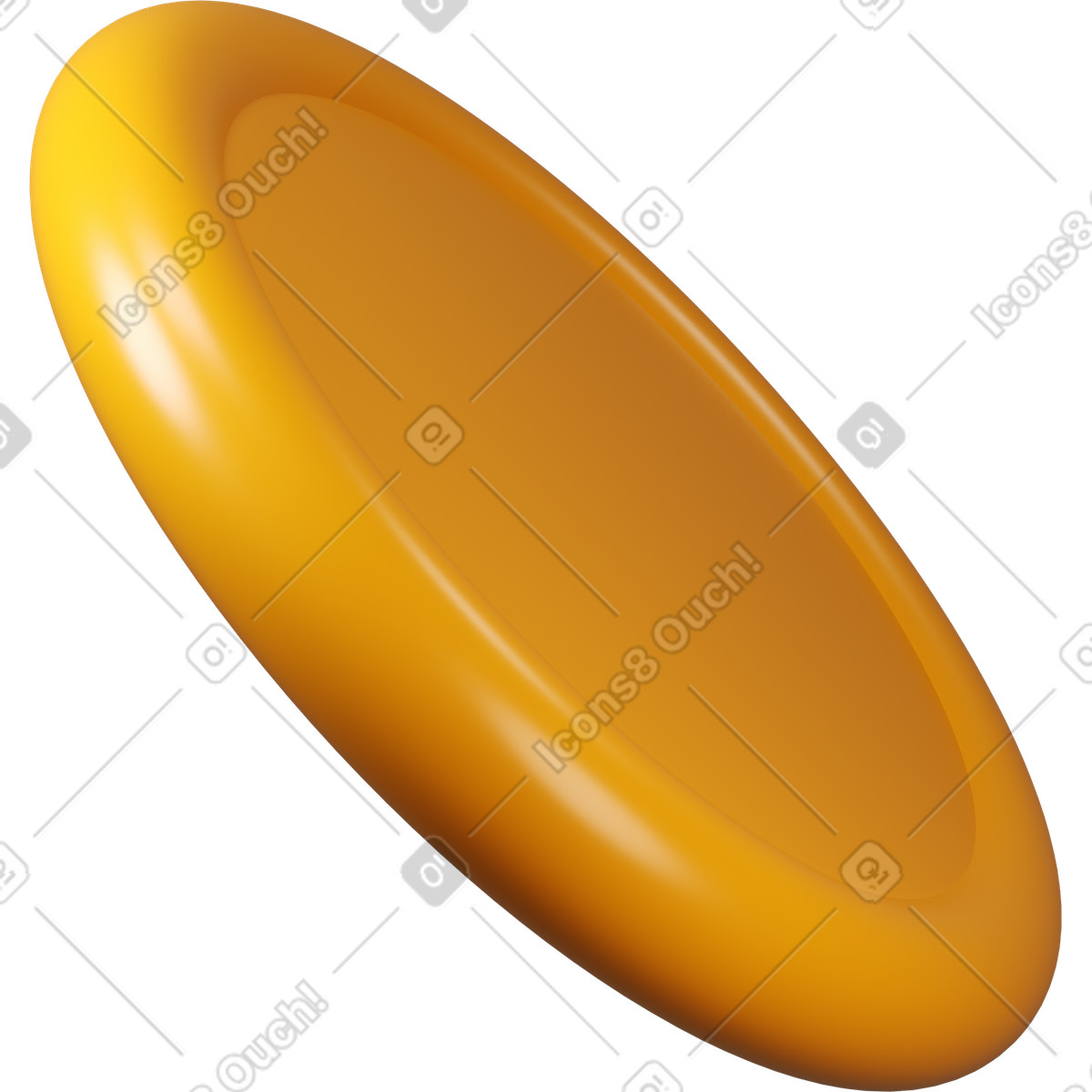 Illustration Vue latérale d'une pièce tournée à droite dans le style 3D Buddy télécharger aux formats PNG, SVG