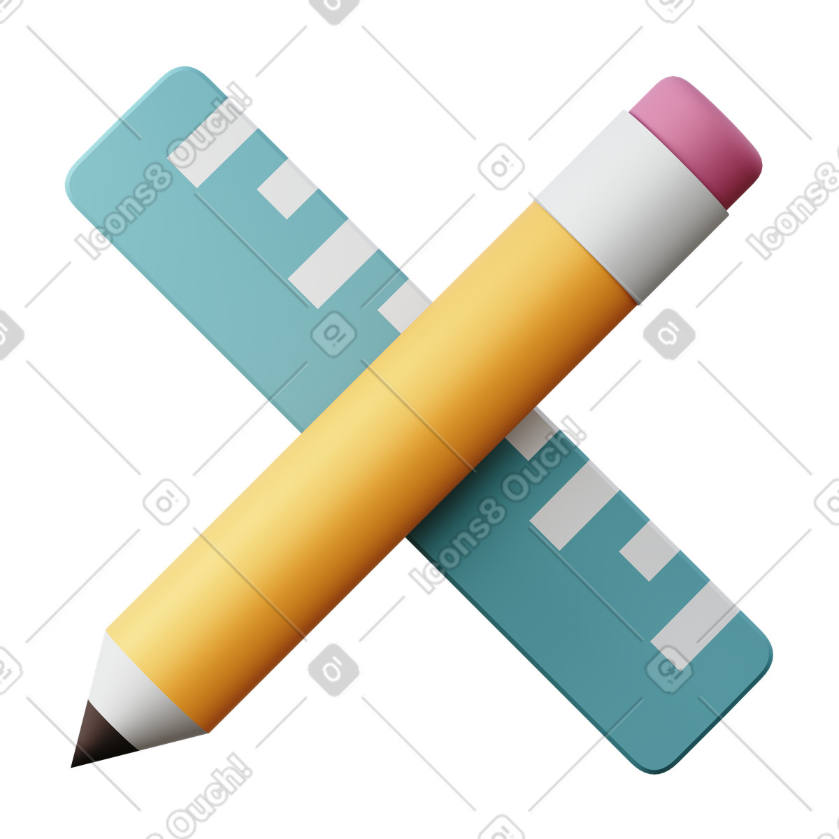 下载 3D Sugary 风格的 Design 插画，支持 PNG、SVG 格式
