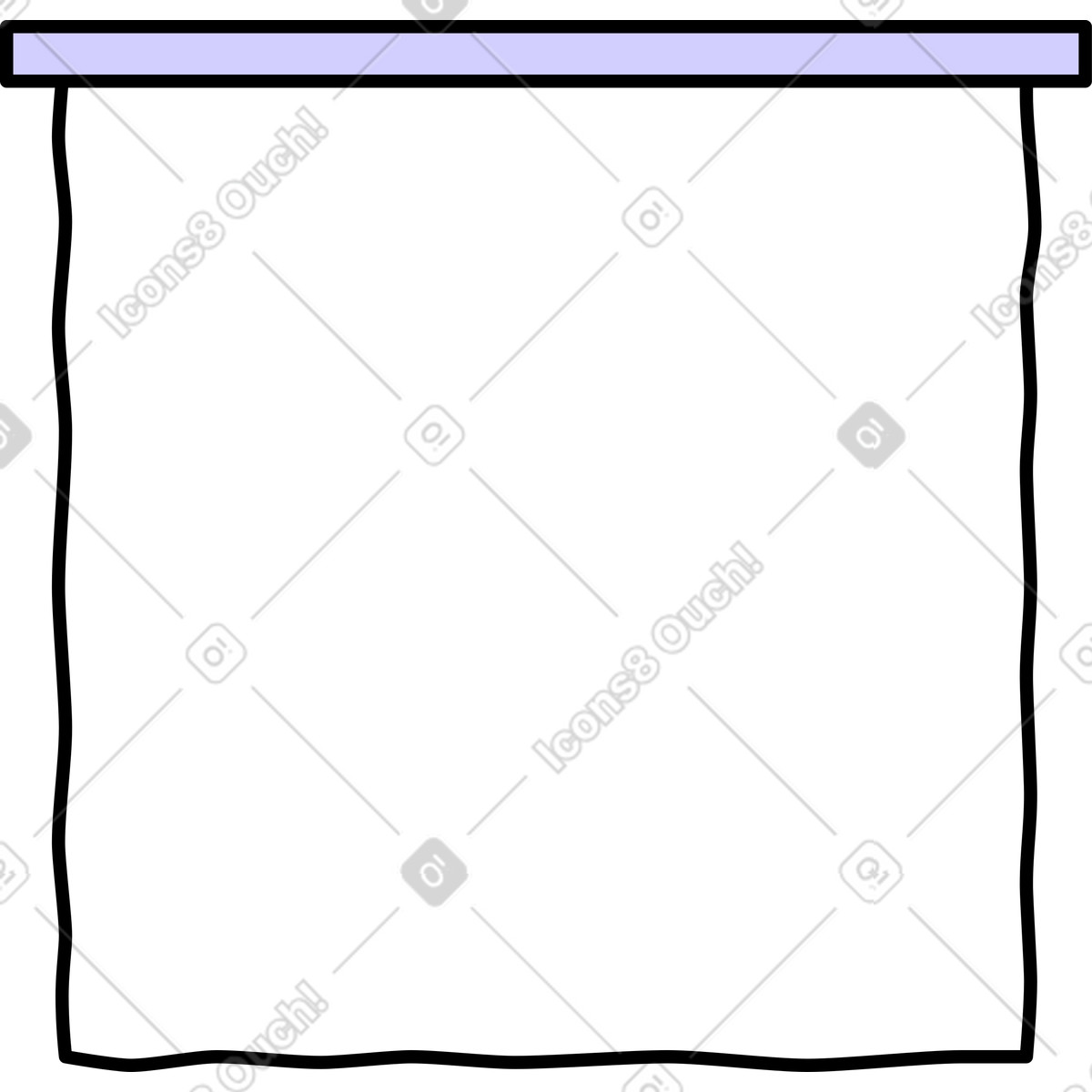 Projection screen illustration in Notes style download in PNG, SVG