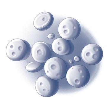 A close-up view of a cluster of cells under a microscope. In this image, several cancer cells are interspersed among healthy cells, showcasing their similar shape and size. The cancer cells exhibit slight irregularities in their structure compared to the surrounding healthy cells, hinting at their malignant nature. The healthy cells appear uniform and orderly, while the cancer cells seem to blend in, creating a visual contrast that highlights their deceptive appearance. The background features a subtle texture that represents the cellular environment.