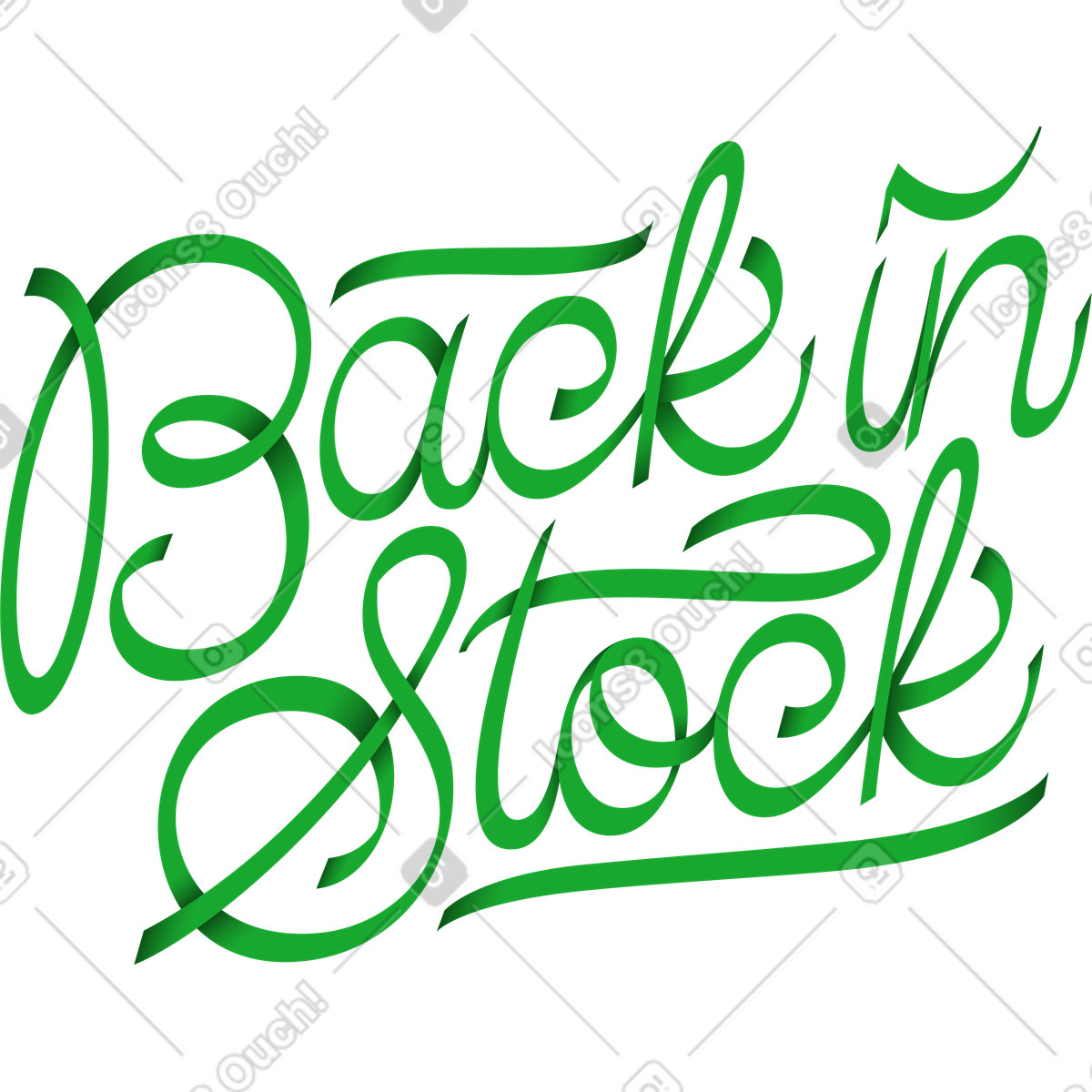 Ilustración Letras de nuevo en stock con texto sombras degradadas estilo Lettering a descargar PNG y SVG