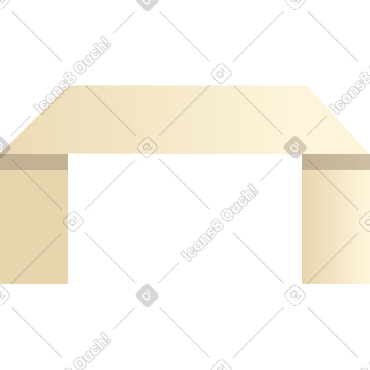 Maniglia del pacchetto di carta illustrazione in stile Silky scarica in PNG, SVG