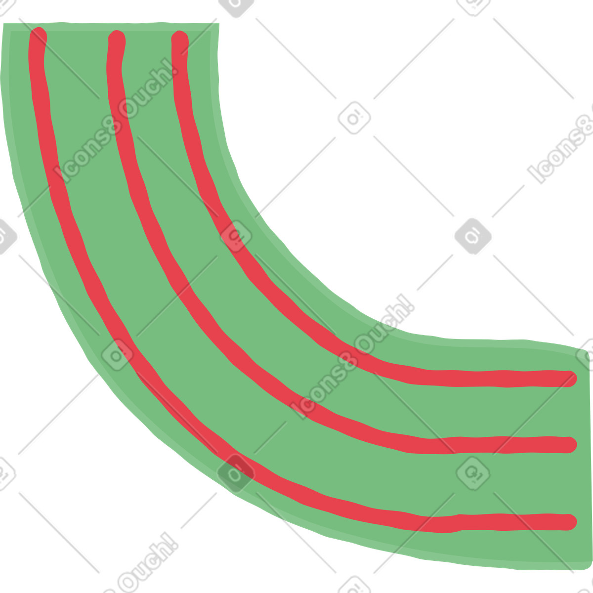 Braccio illustrazione in stile Stripy scarica in PNG, SVG