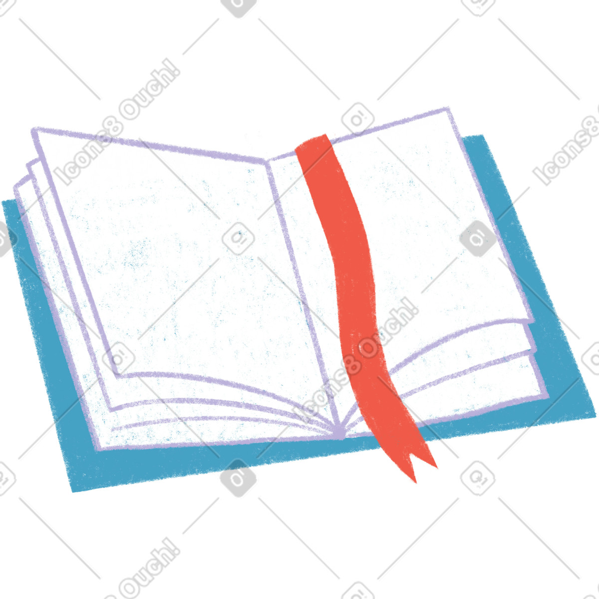 Tutti 스타일의 Book spell 일러스트레이션 PNG, SVG 다운로드