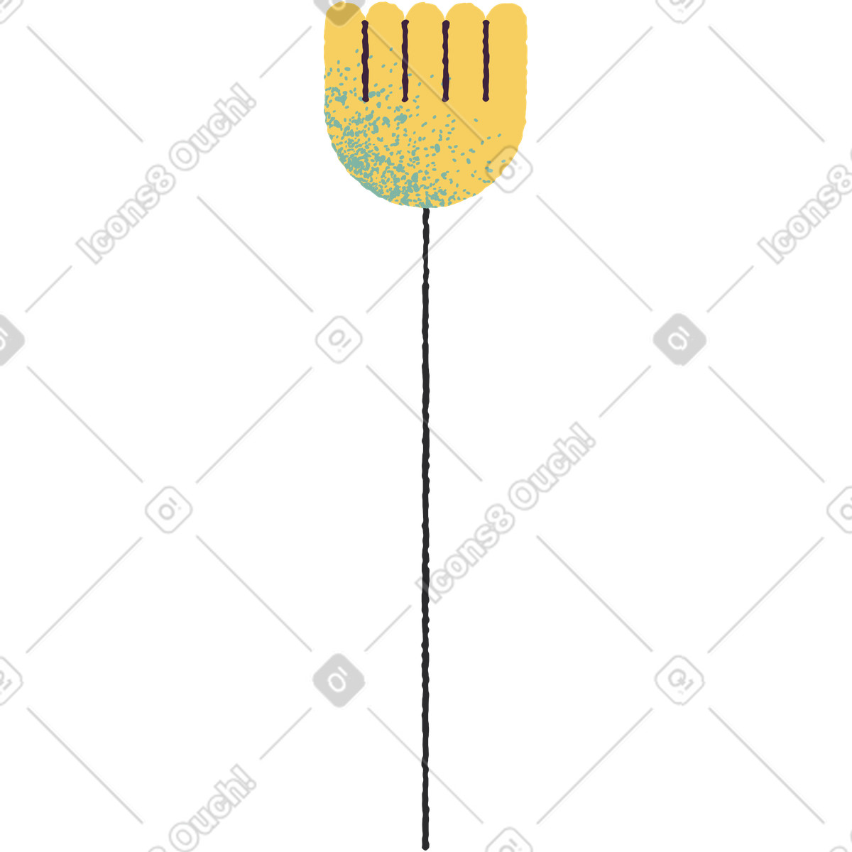 Illustration Fleur dans le style Pablo à télécharger aux formats PNG, SVG