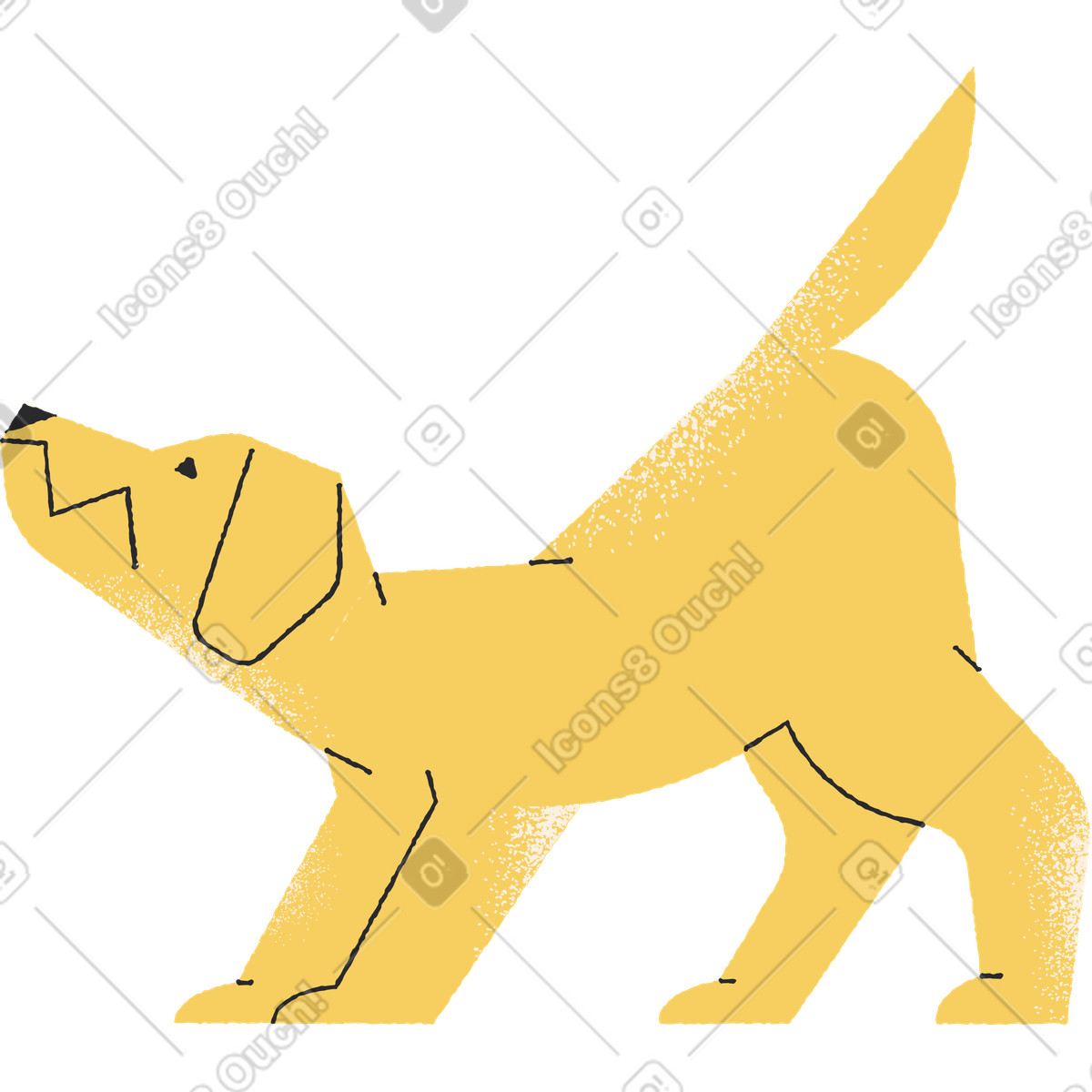 下载 Pablo 风格的 狗拉 插画，支持 PNG、SVG 格式