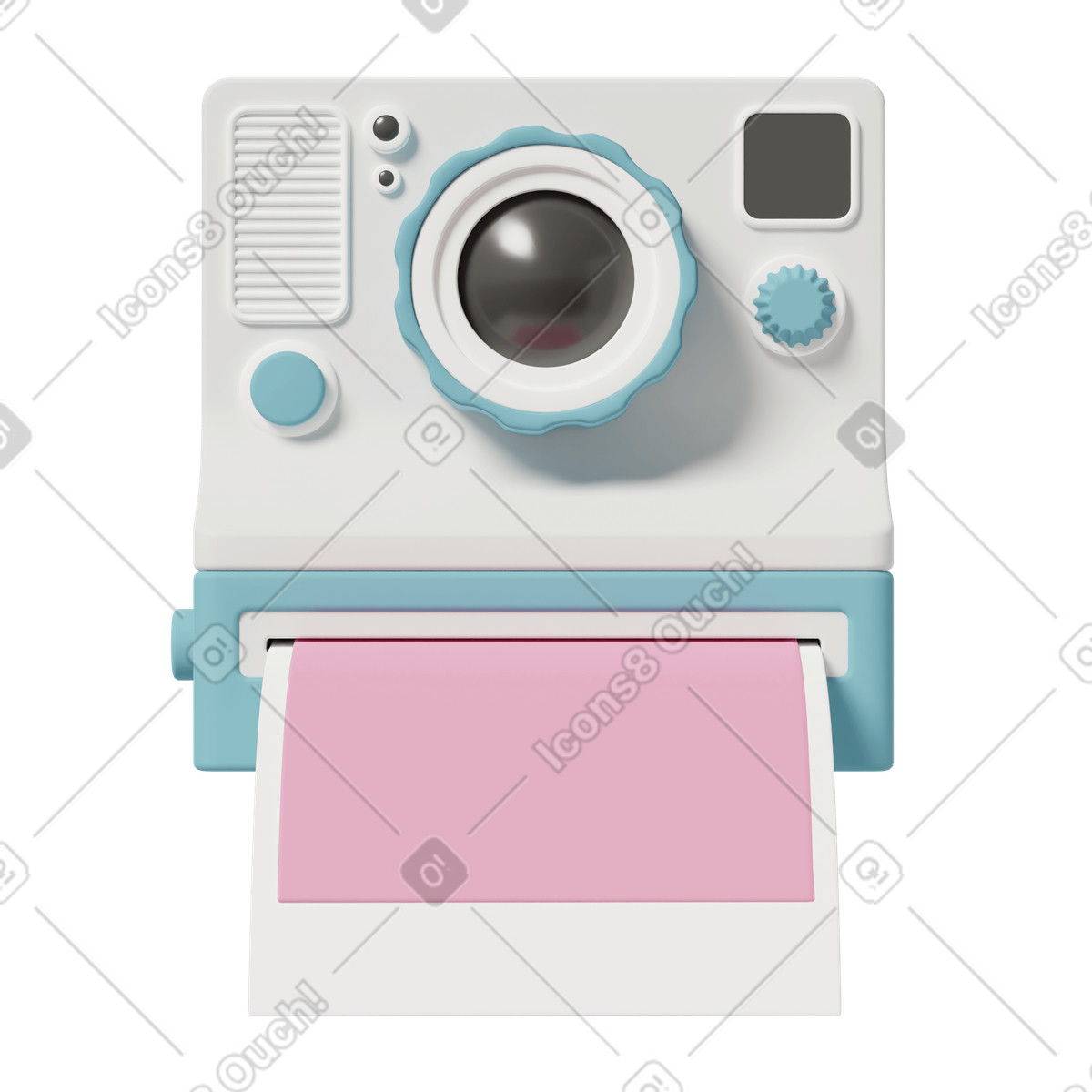 3D Casual life スタイルの Polaroid のイラストをPNG、SVG形式でダウンロード