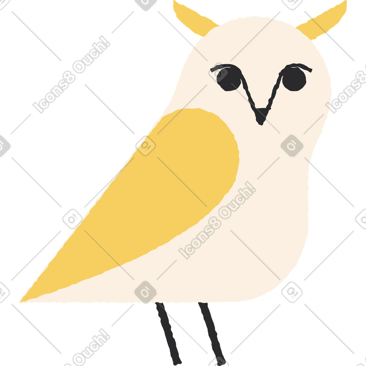 下载 Pablo 风格的 猫头鹰 插画，支持 PNG、SVG 格式