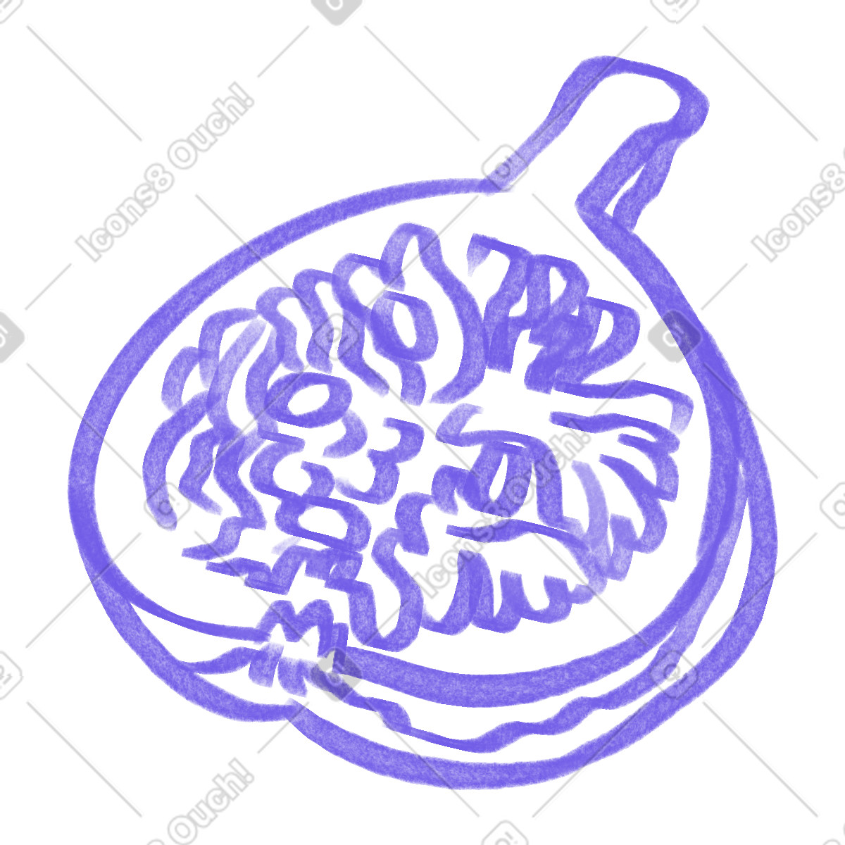 Fig illustrazione in stile Marker scarica in PNG, SVG