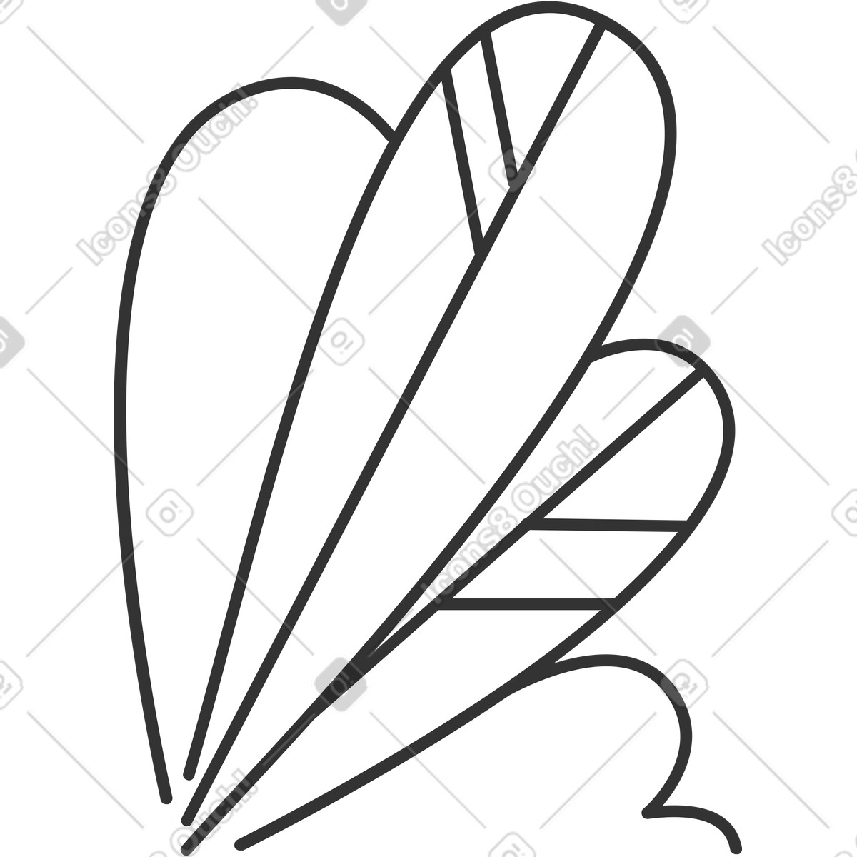Иллюстрация Листья в стиле Crayon — скачать в форматах PNG, SVG