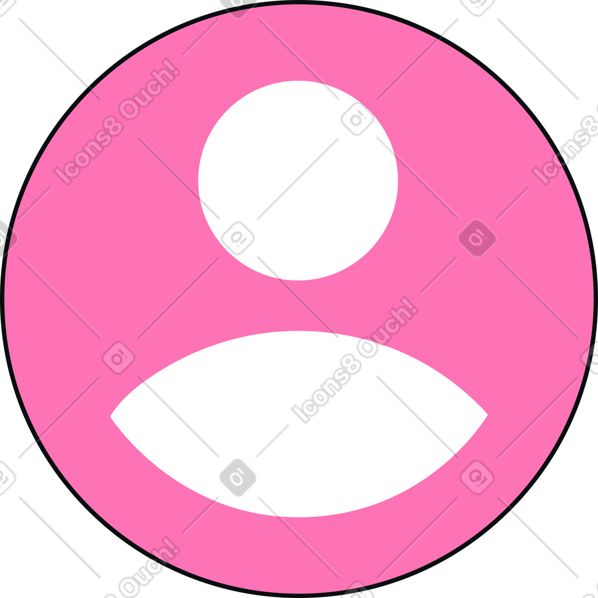General user profile icon illustration in Teko style download in PNG, SVG