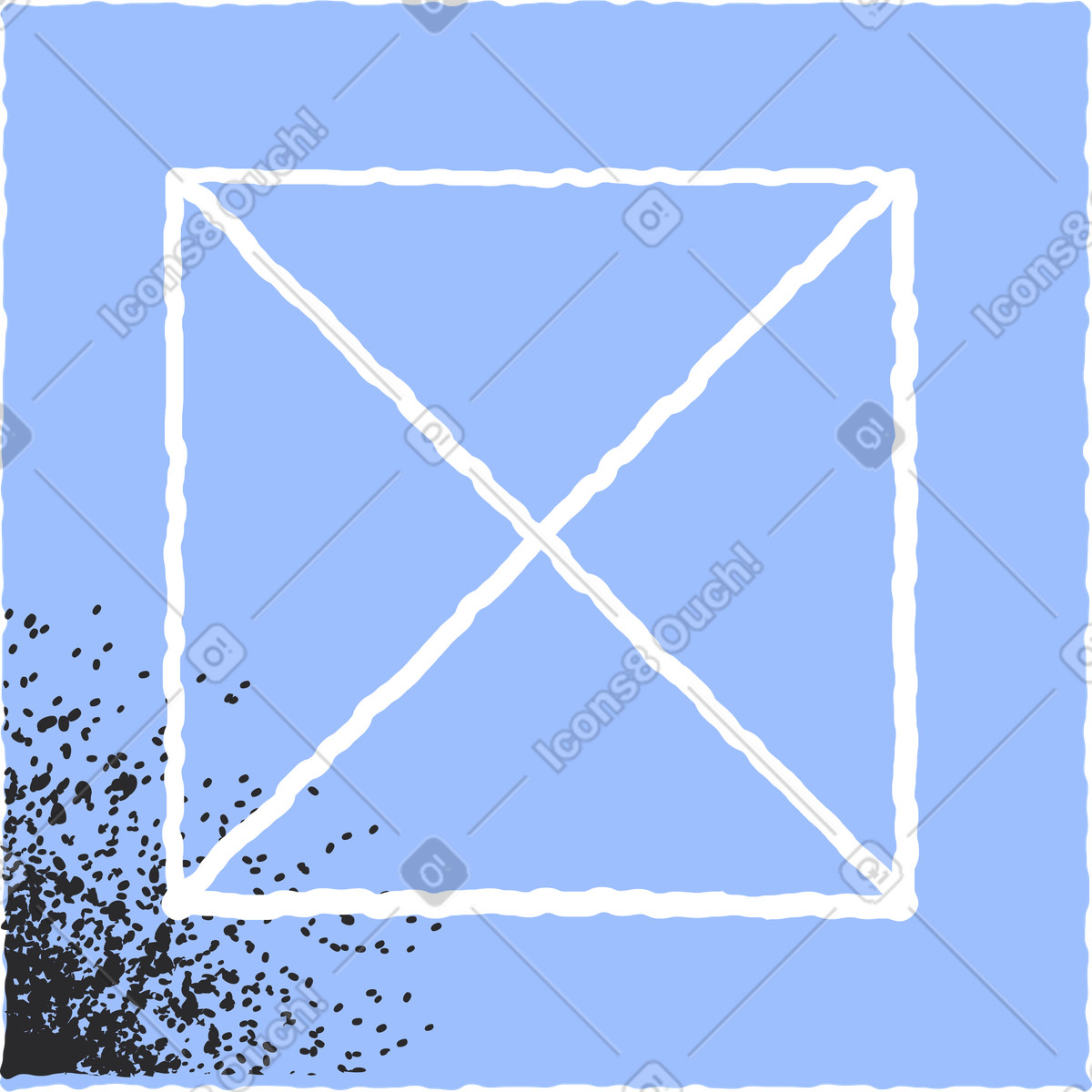 Ilustração de Caixa em no estilo Pablo para baixar em PNG, SVG