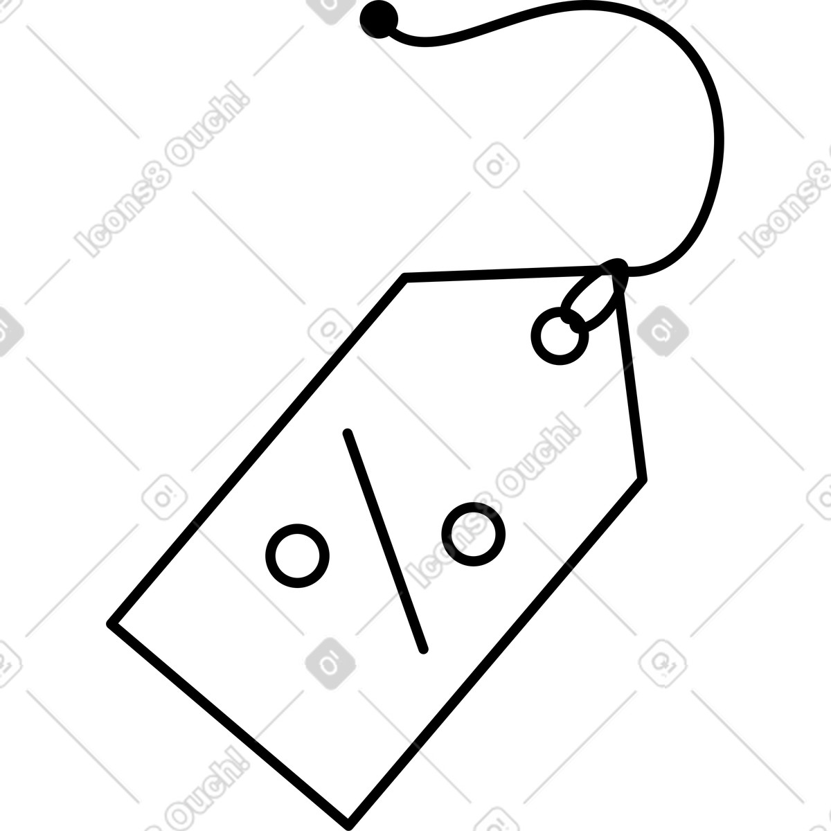 Sale tag illustration in Transistor style download in PNG, SVG