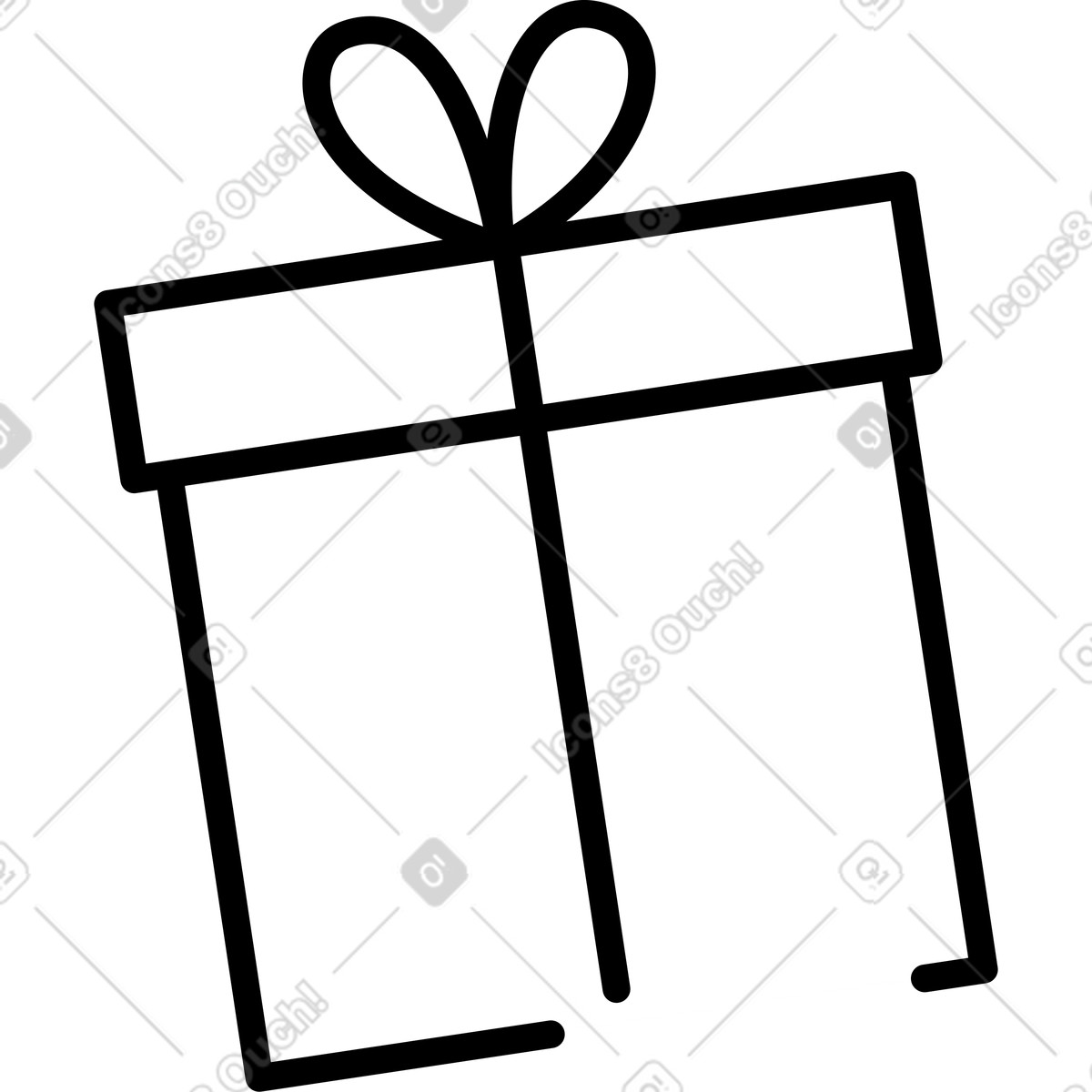 Gjft-box-Illustration im Weekday-Stil als Download in PNG, SVG