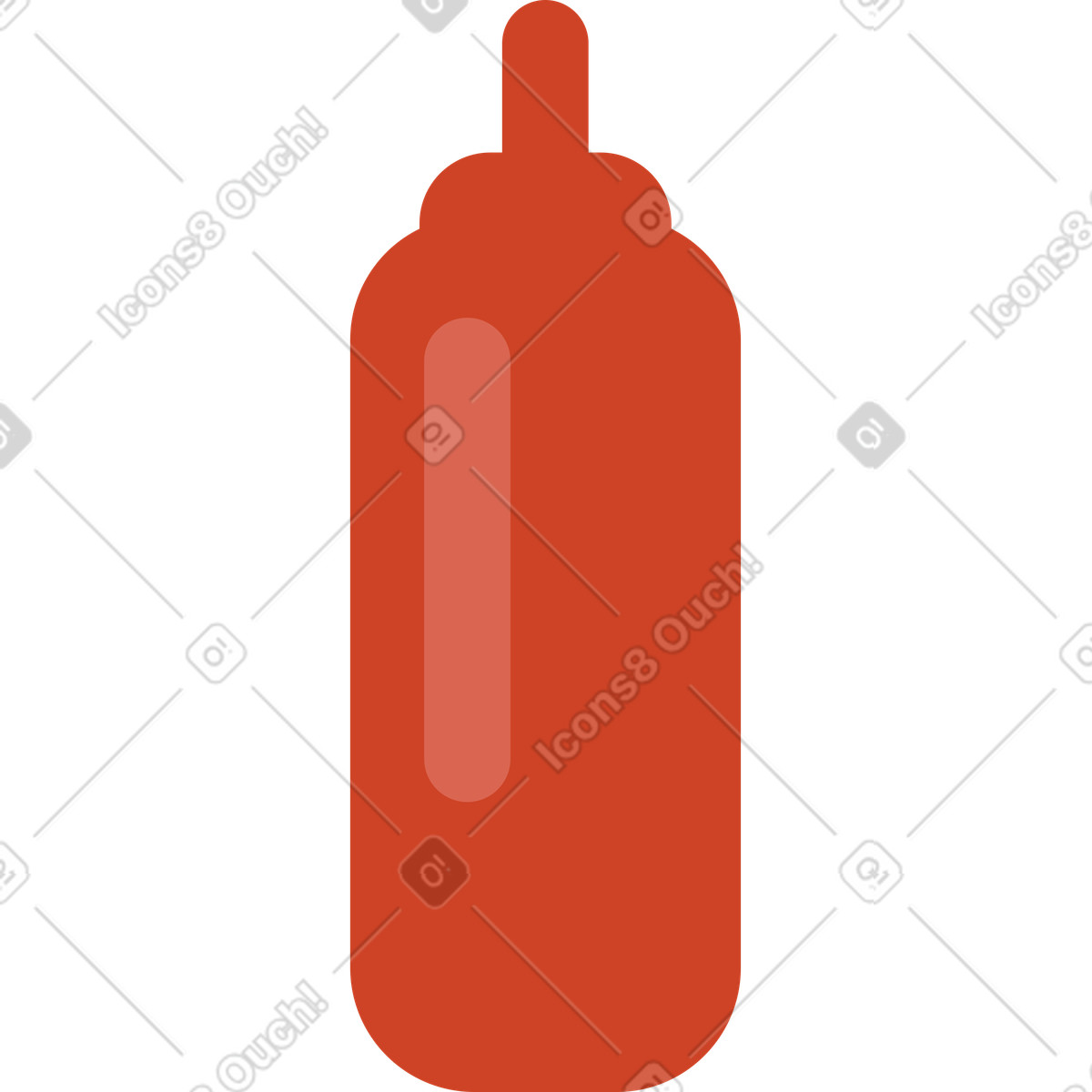 Ketchup bbq illustrazione in stile Arabica scarica in PNG, SVG
