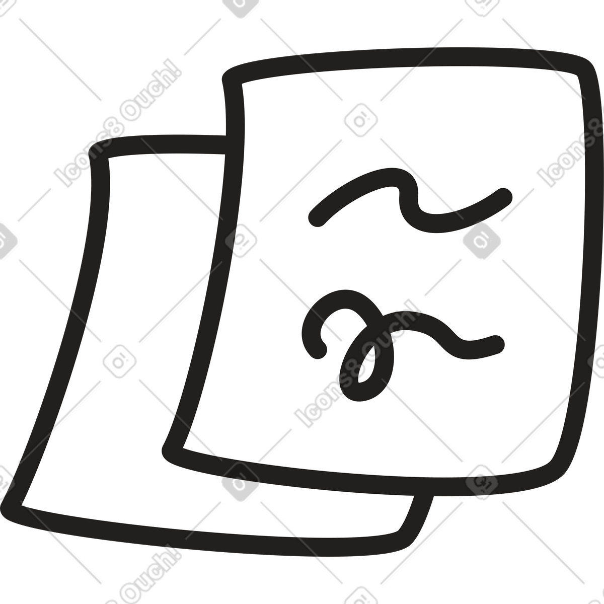 Notes illustration in PNG, SVG