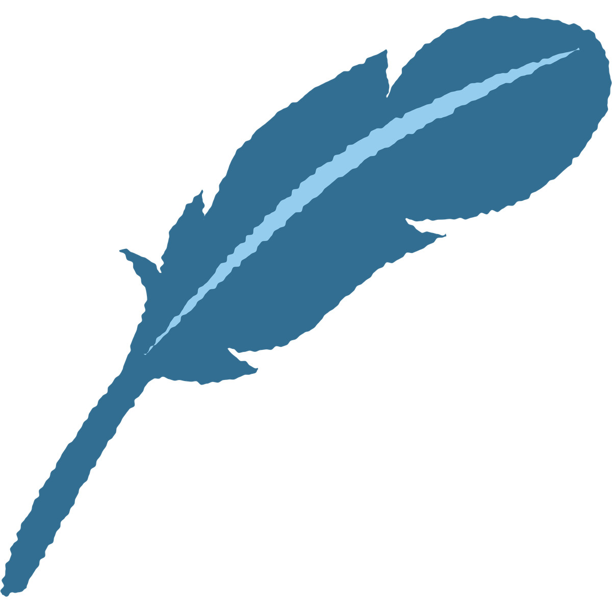 Feather illustration in Cherry style download in PNG, SVG