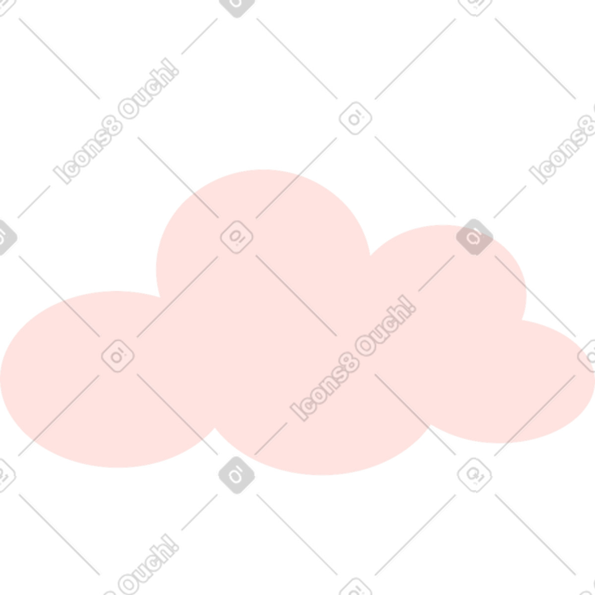 Kingdom スタイルの Light pink cloud のイラストをPNG、SVG形式でダウンロード