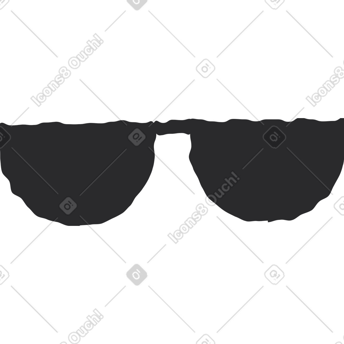 Sunglasses illustration in Pablo style download in PNG, SVG
