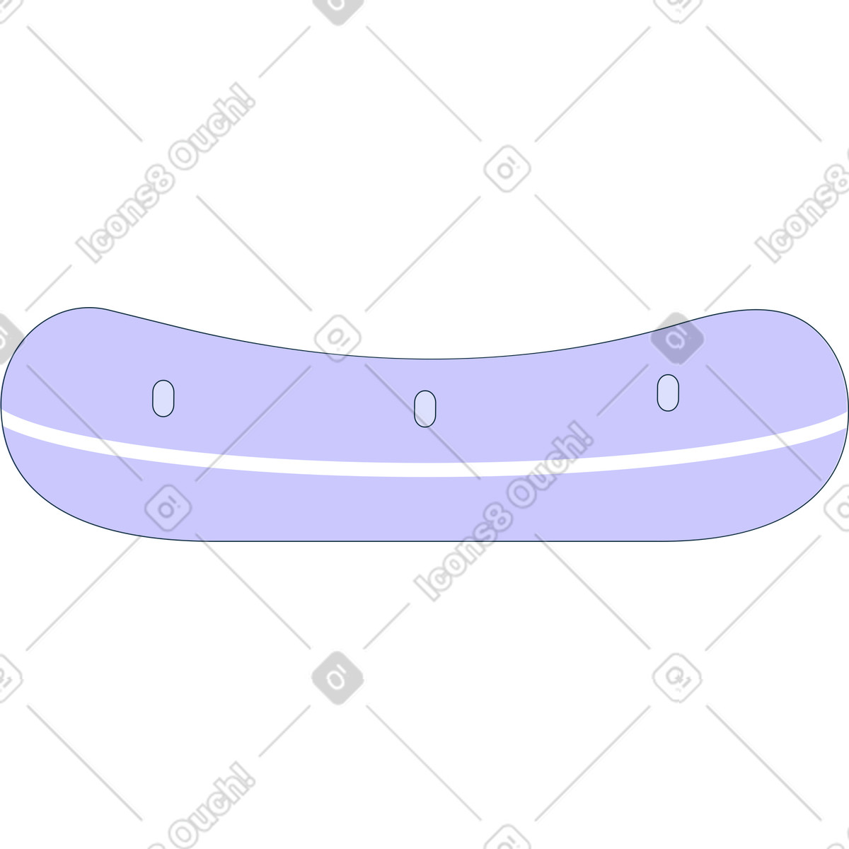 Boat illustration in Bubble gum style download in PNG, SVG