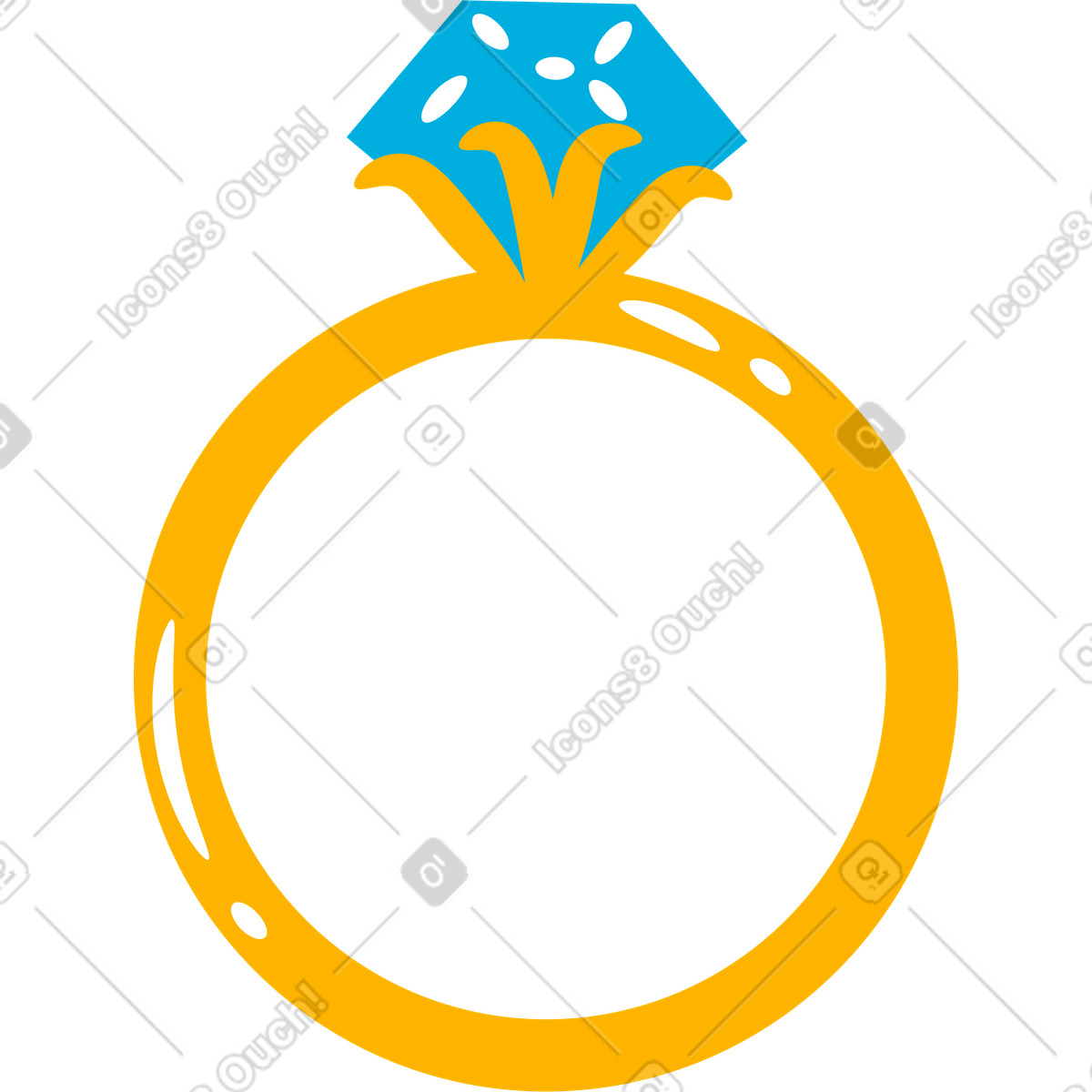 Ilustração de Anel em no estilo Flame para baixar em PNG, SVG