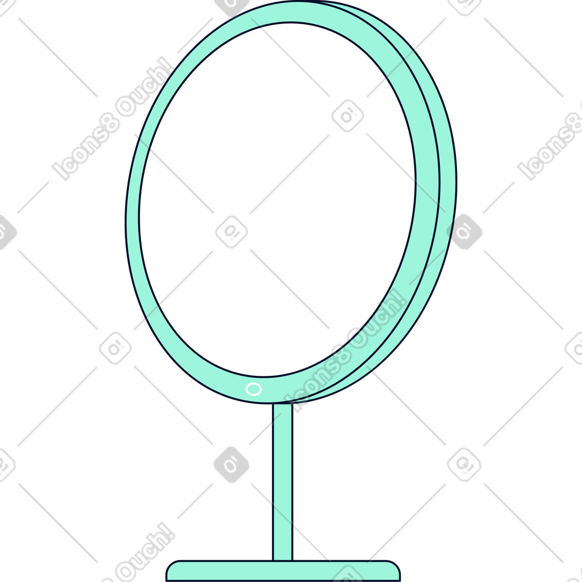 Illustration Miroir dans le style Teal à télécharger aux formats PNG, SVG