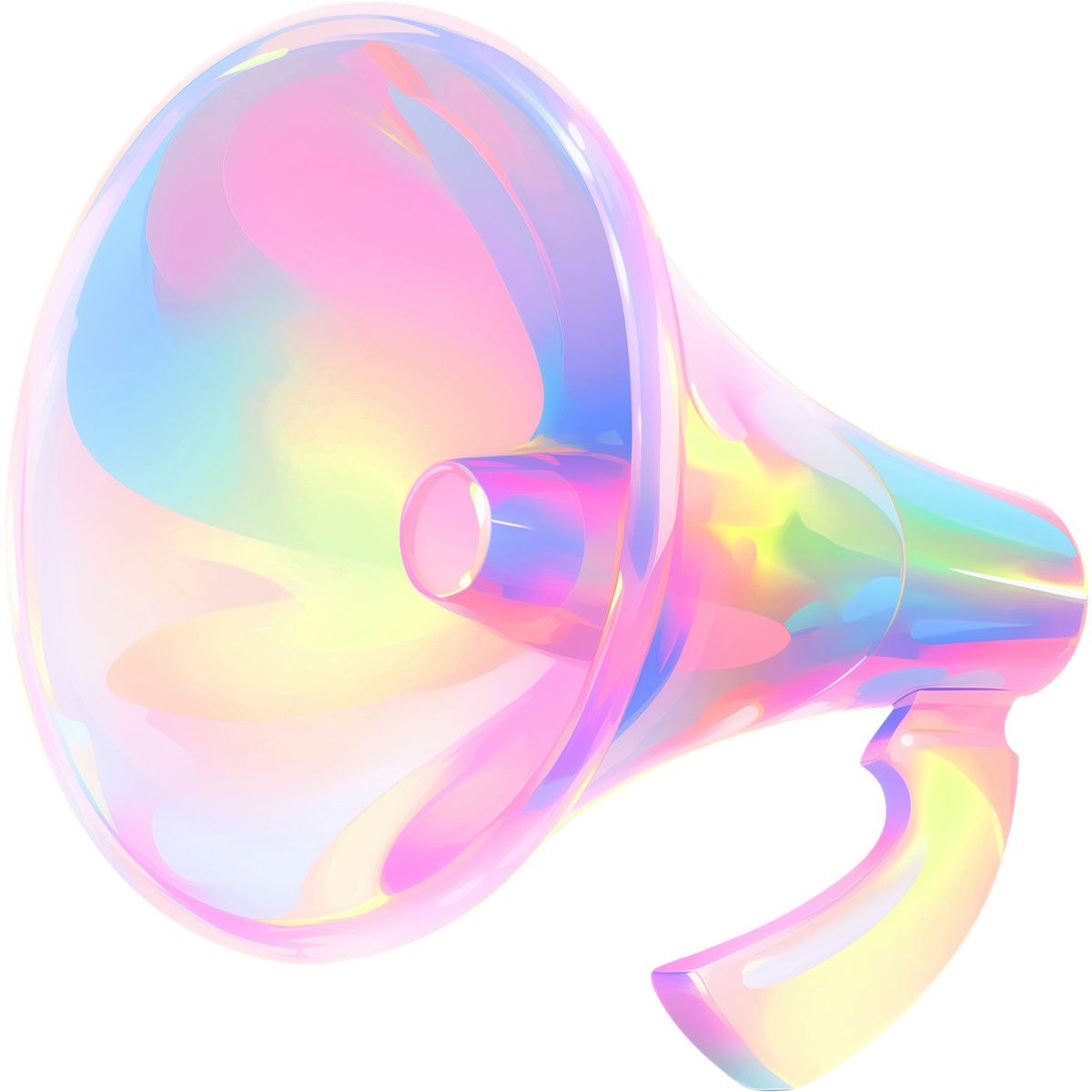 Ilustración Megáfono en estilo Fluid a descargar en PNG y SVG