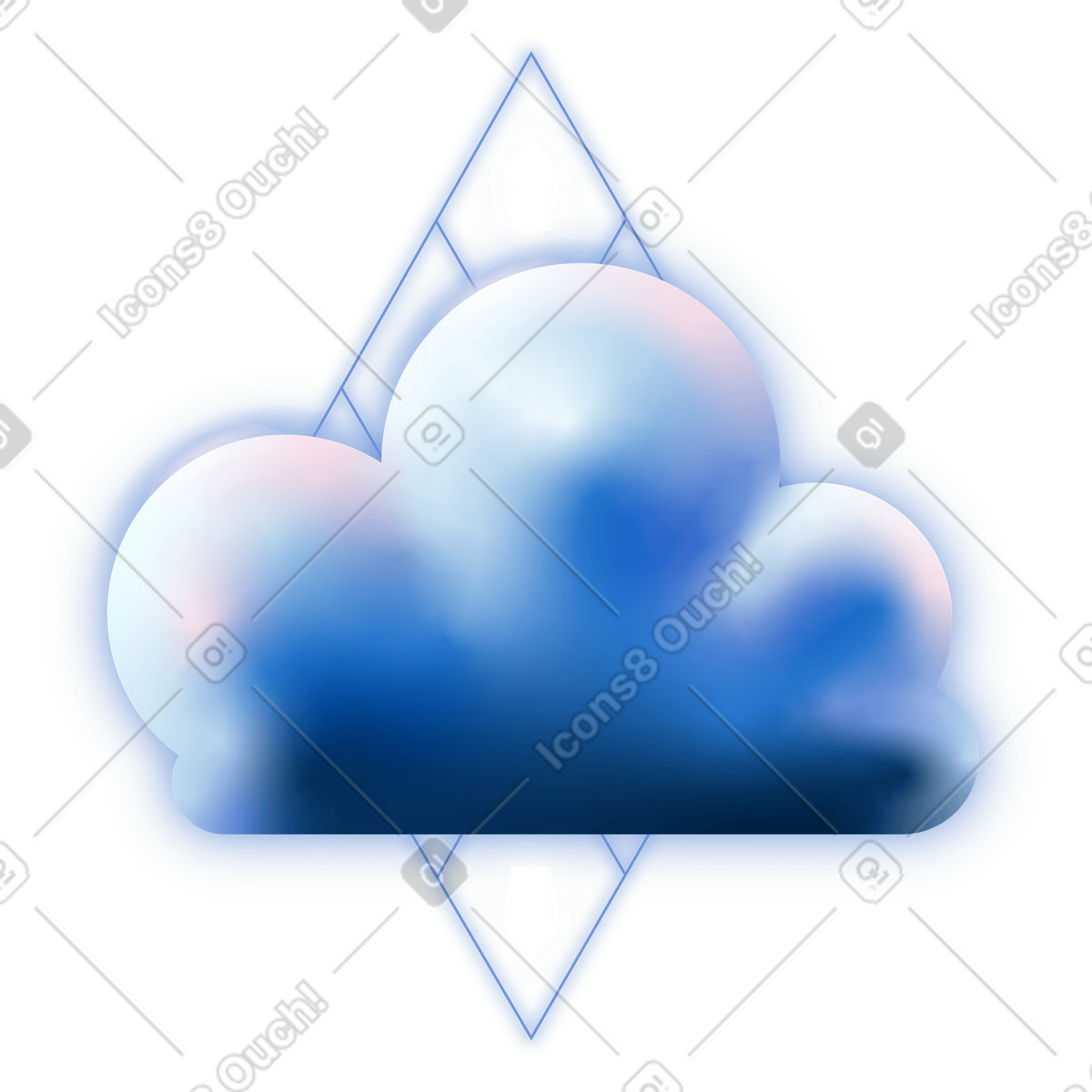 Digital storage and cloud sync, online data management backup services illustrazione in stile Dimension scarica in PNG, SVG