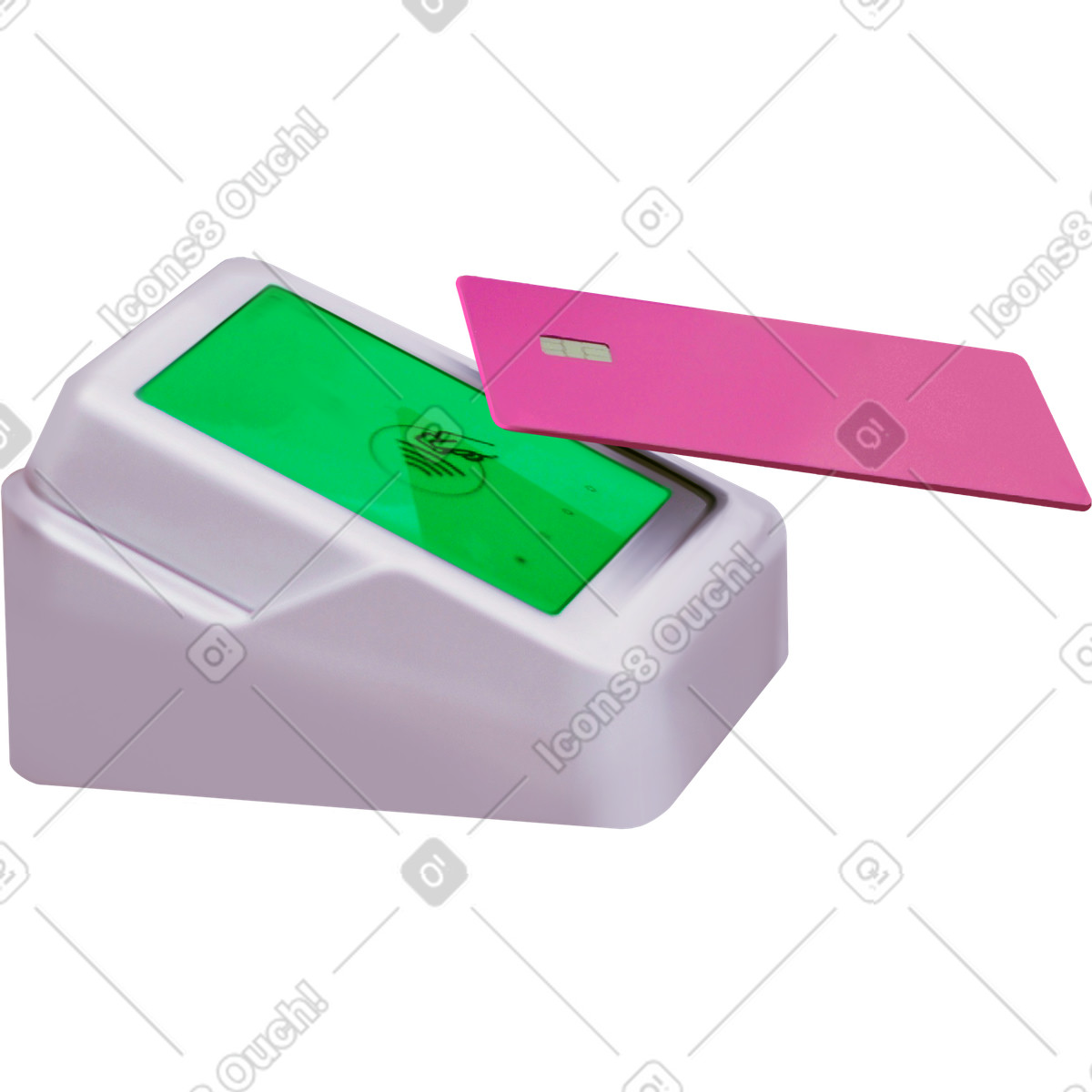 Ilustración Terminal pos y tarjeta en estilo Marker a descargar en PNG SVG