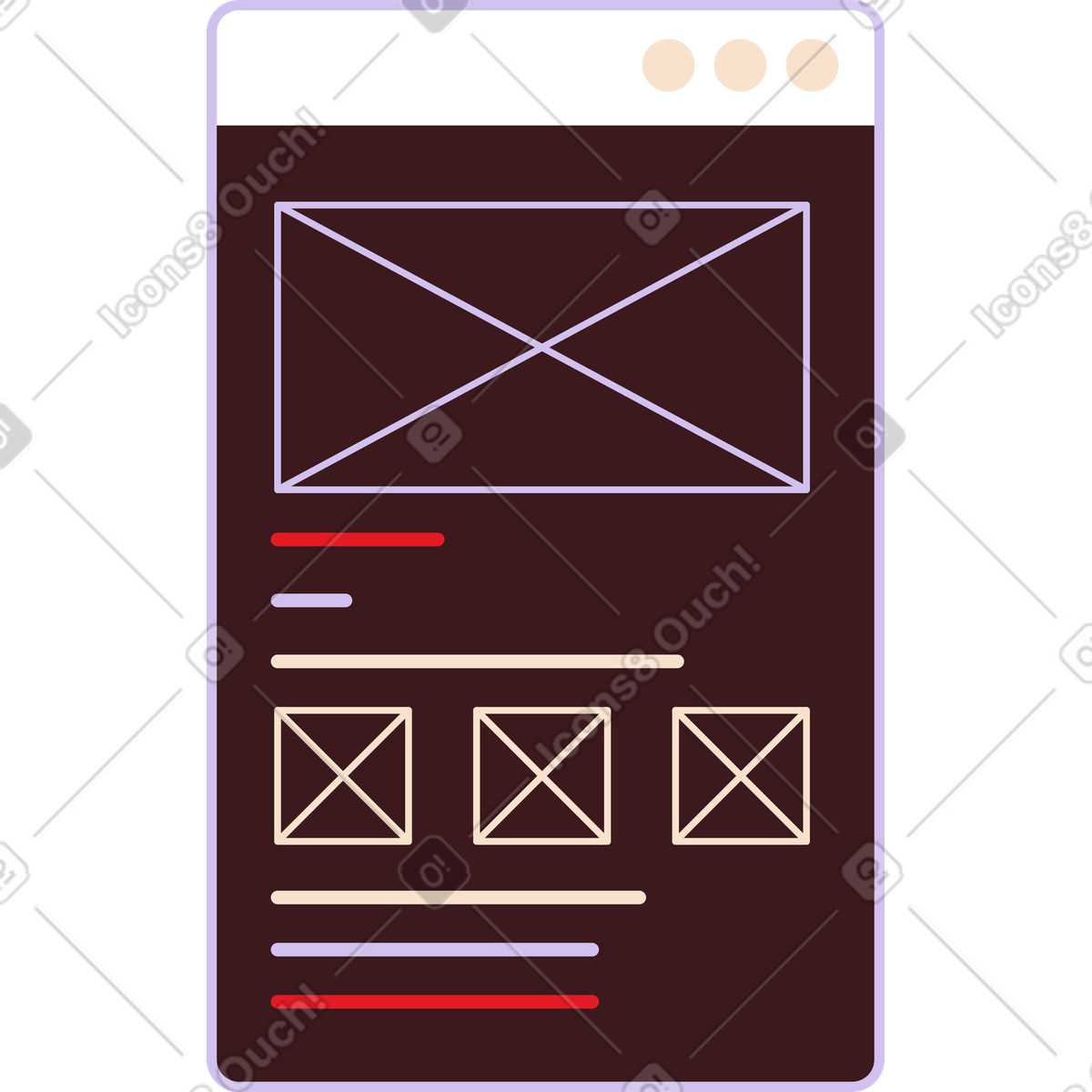 Interface message box illustration in Folks style download in PNG, SVG