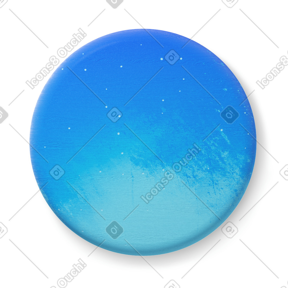 Round shape illustration in 3D Microsoft Fluent style download in PNG, SVG