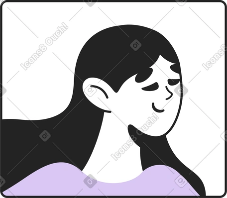 Аватар девушки в PNG, SVG