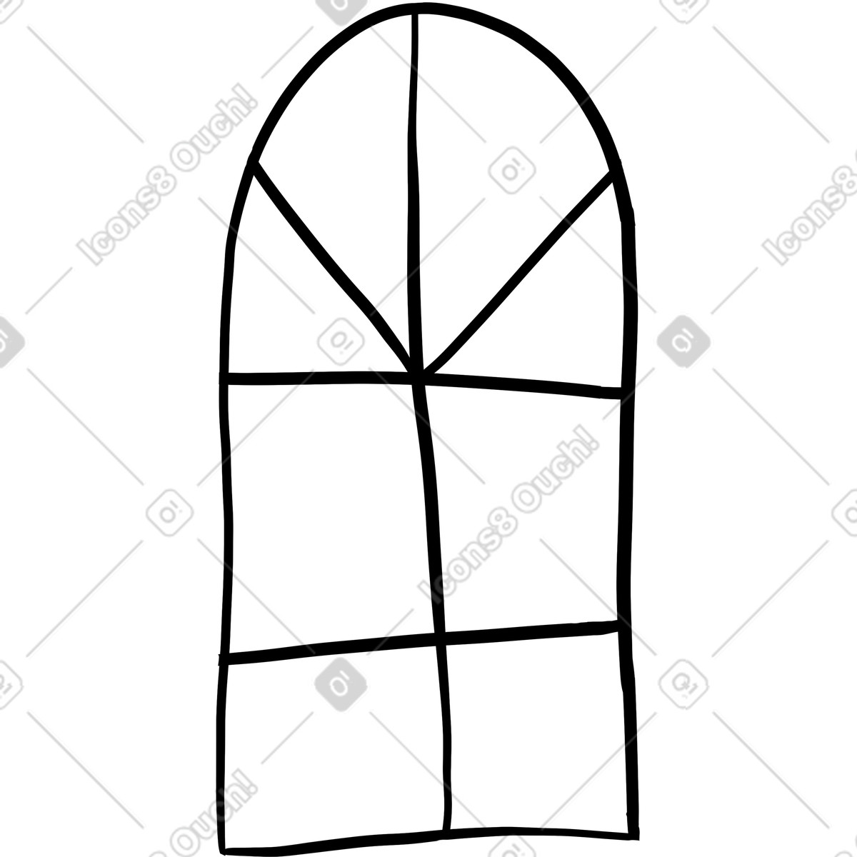 Ilustración Ventana en estilo Fabulous a descargar en PNG y SVG