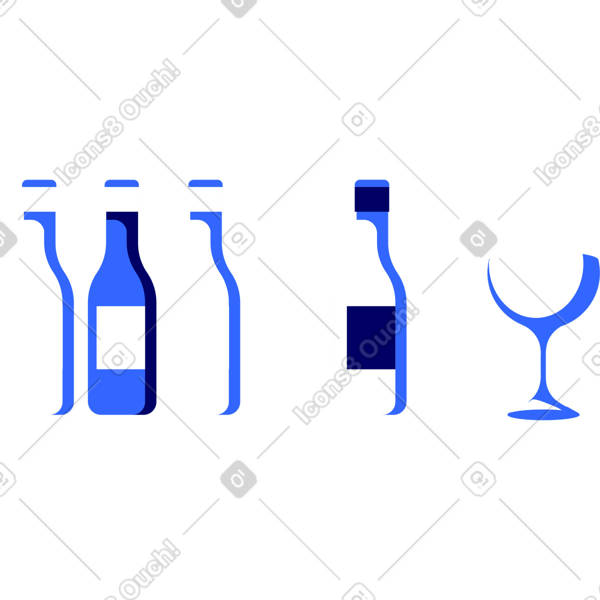 下载 Lounge 风格的 饮料 插画，支持 PNG、SVG 格式