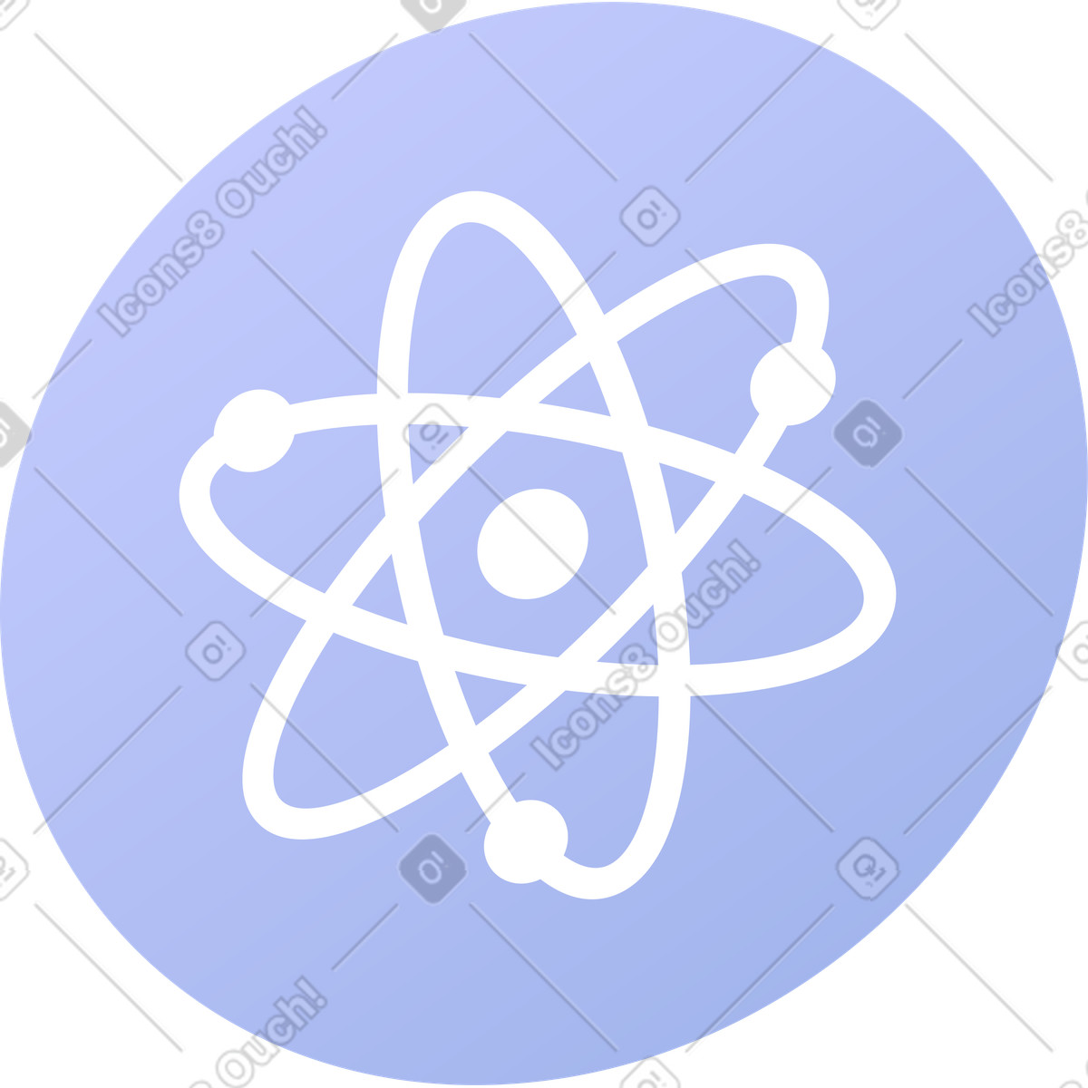 Science icon illustration in Quantum style download in PNG, SVG