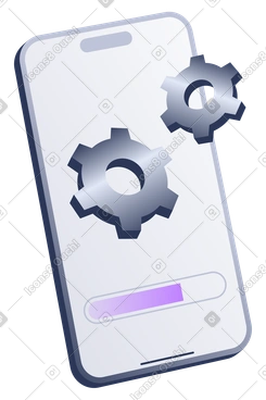 Mobile App Setup Process, Smartphone Configuration and Settings, App Installation and Loading Screen PNG, SVG