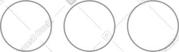 Trois cercles gris PNG, SVG