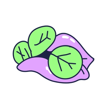 A pair of lips is gently covered with translucent leaves, delicately resting on the surface. The leaves have intricate veins and a natural shine, highlighting their texture. The background is a soft blur, emphasizing the lips and the leaves as the main focus. The overall composition illustrates a harmonious connection with nature, where the natural elements seamlessly enhance the beauty of the lips.