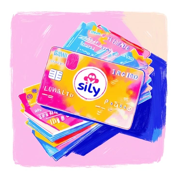 A rewards card is prominently displayed in the foreground, featuring a clear and recognizable "brand logo" in the center. Next to the card, there is a neatly arranged stack of "loyalty points tickets," each ticket displaying colorful designs and vibrant graphics. The background has a soft gradient that enhances the focus on the rewards card and the tickets, creating an inviting look. The overall arrangement emphasizes the theme of rewards and customer engagement.