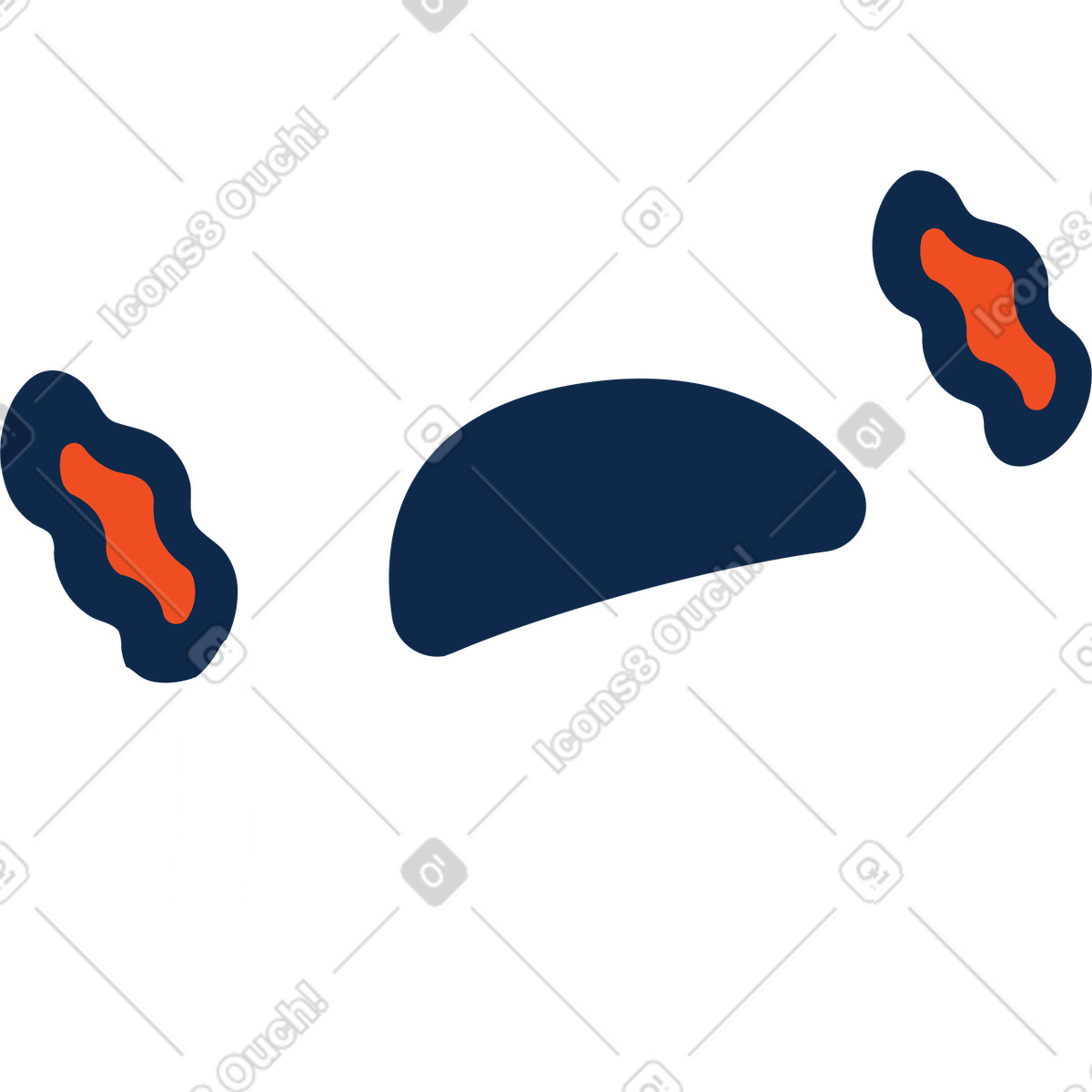 Flame 스타일의 우는 얼굴 일러스트레이션 PNG, SVG 다운로드