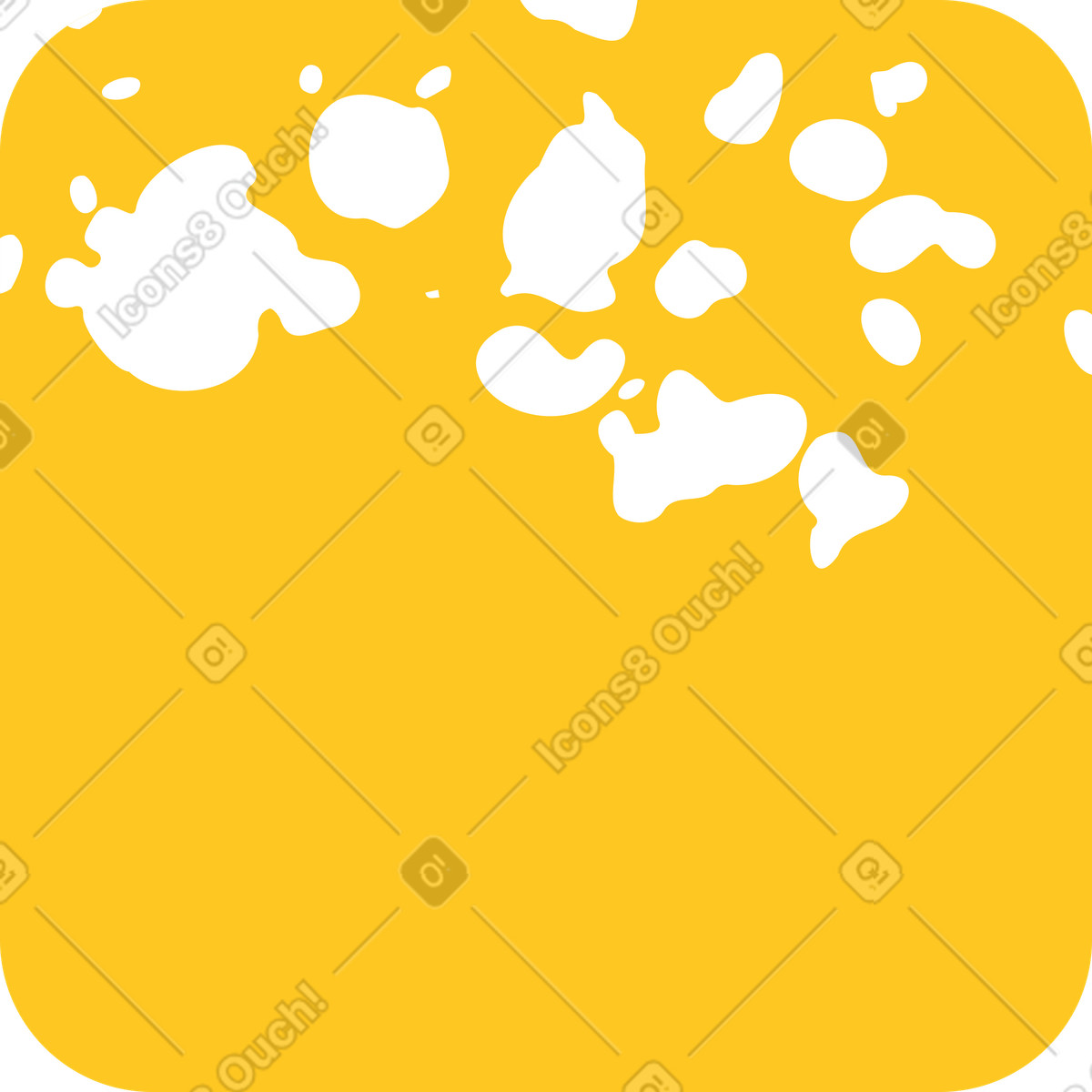 Quadrato arrotondato con texture illustrazione in stile Bright scarica in PNG, SVG