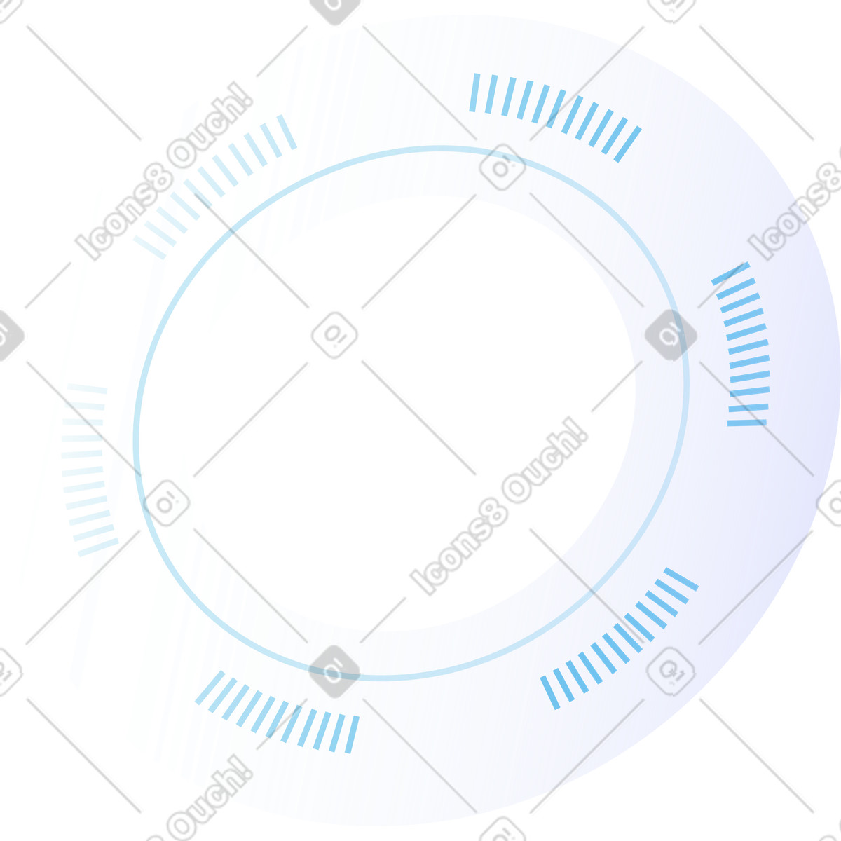 Ring with light circles illustration in Quantum style download in PNG, SVG
