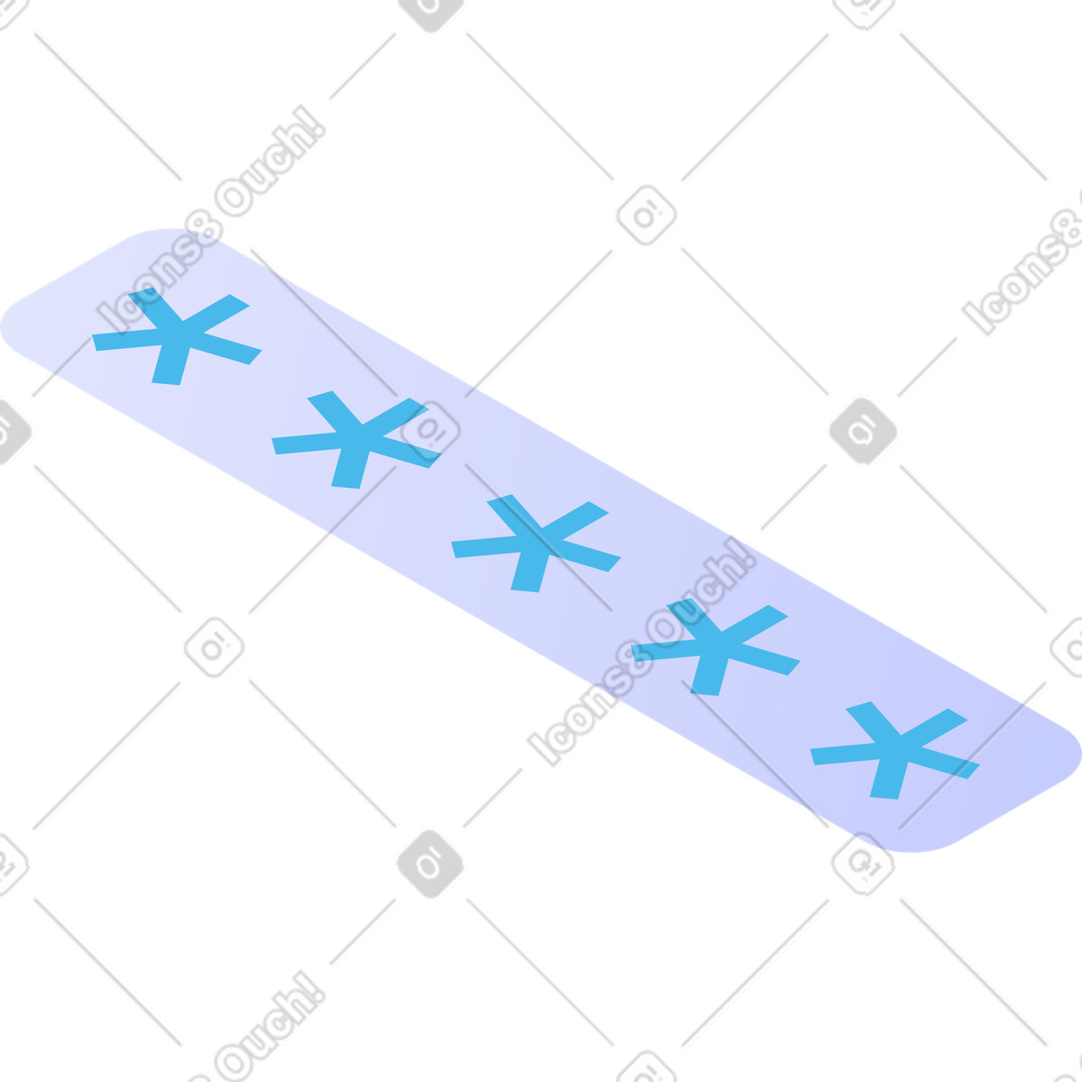 Password illustration in Quantum style download in PNG, SVG