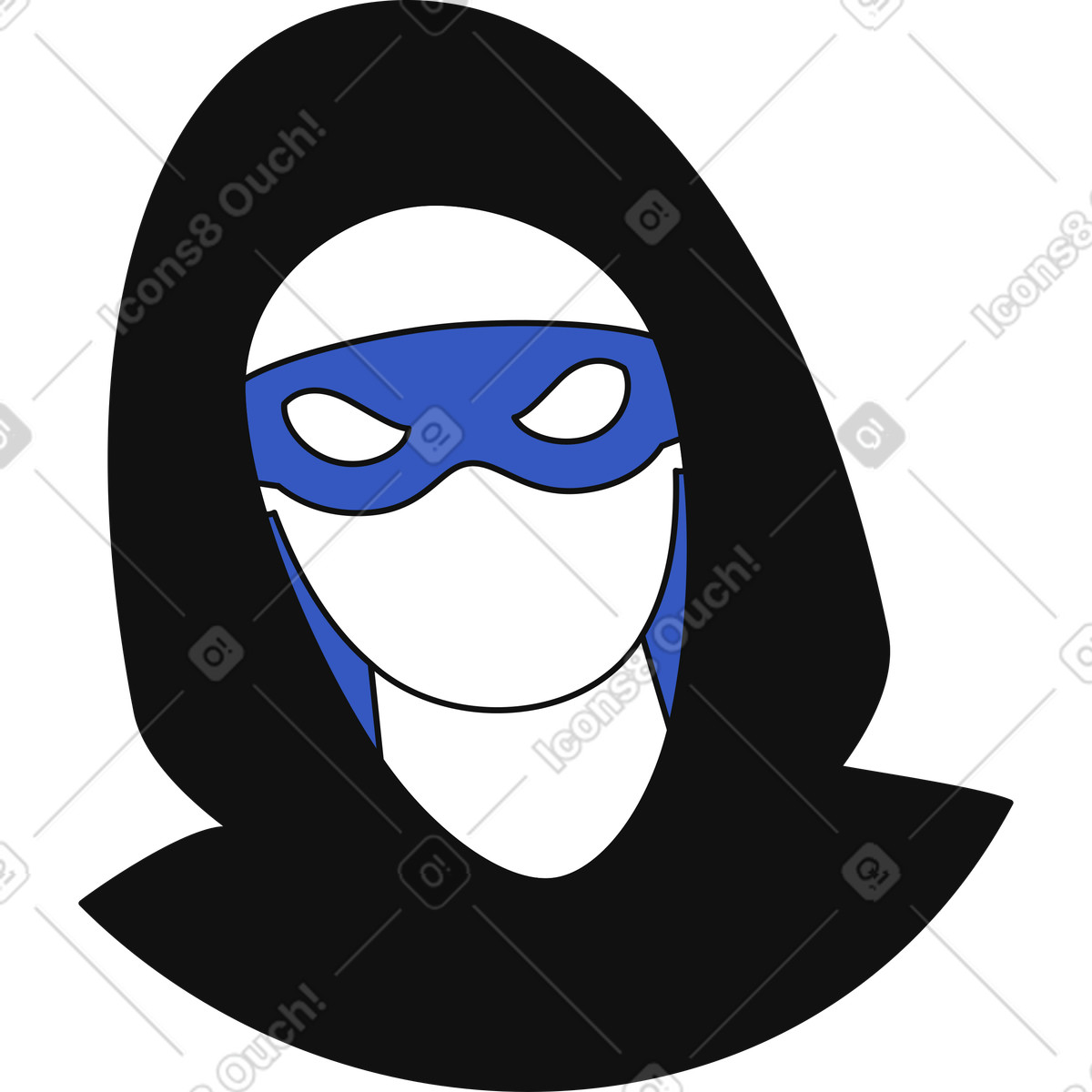 Fraud icon-Illustration im Techny-Stil als Download in PNG, SVG
