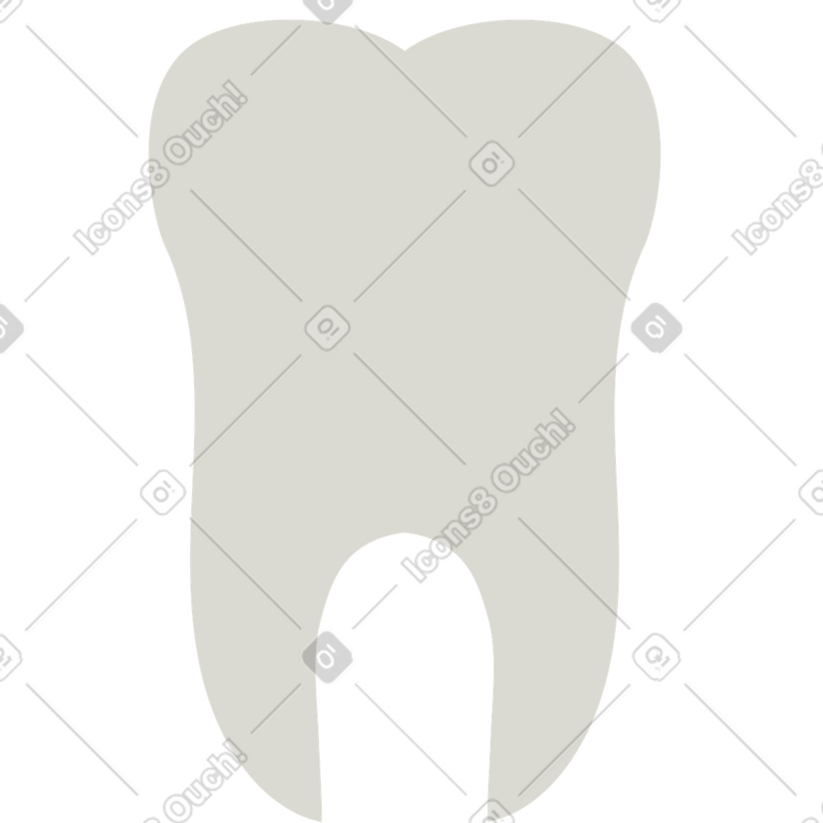 Ilustração de Dente em no estilo Burgundy para baixar em PNG, SVG
